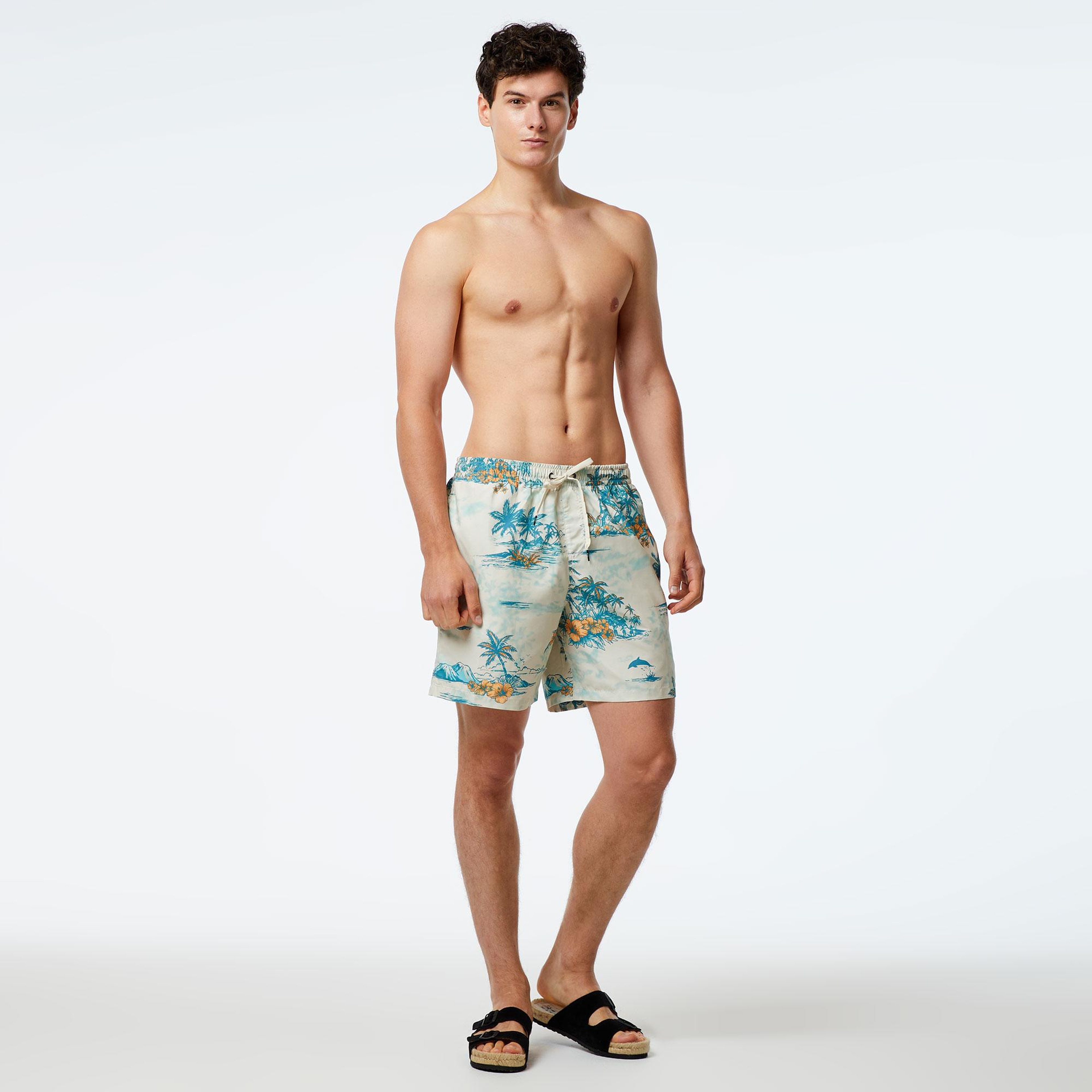 Quiksilver Longmanhill Erkek Beyaz Deniz Şortu