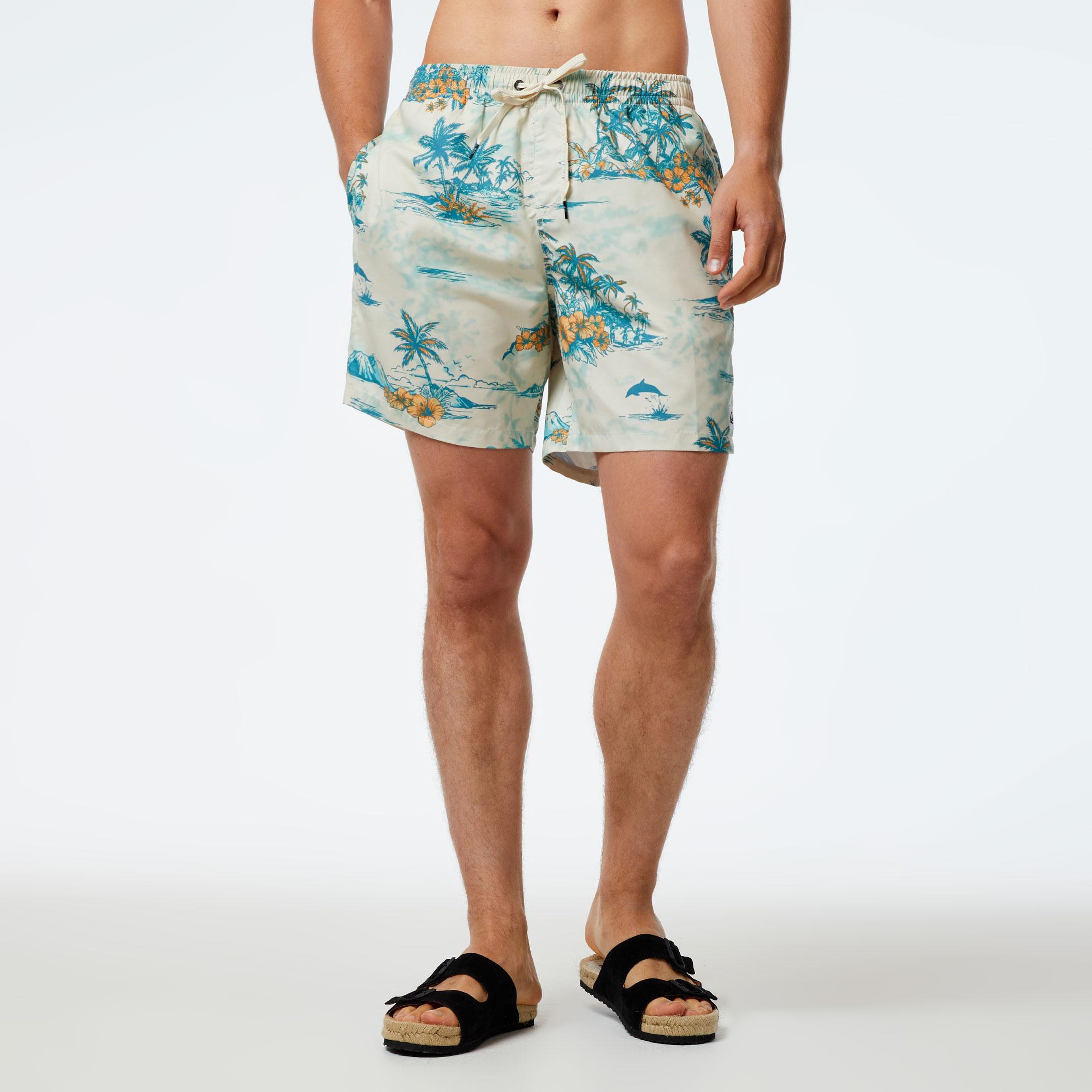 Quiksilver Longmanhill Erkek Beyaz Deniz Şortu