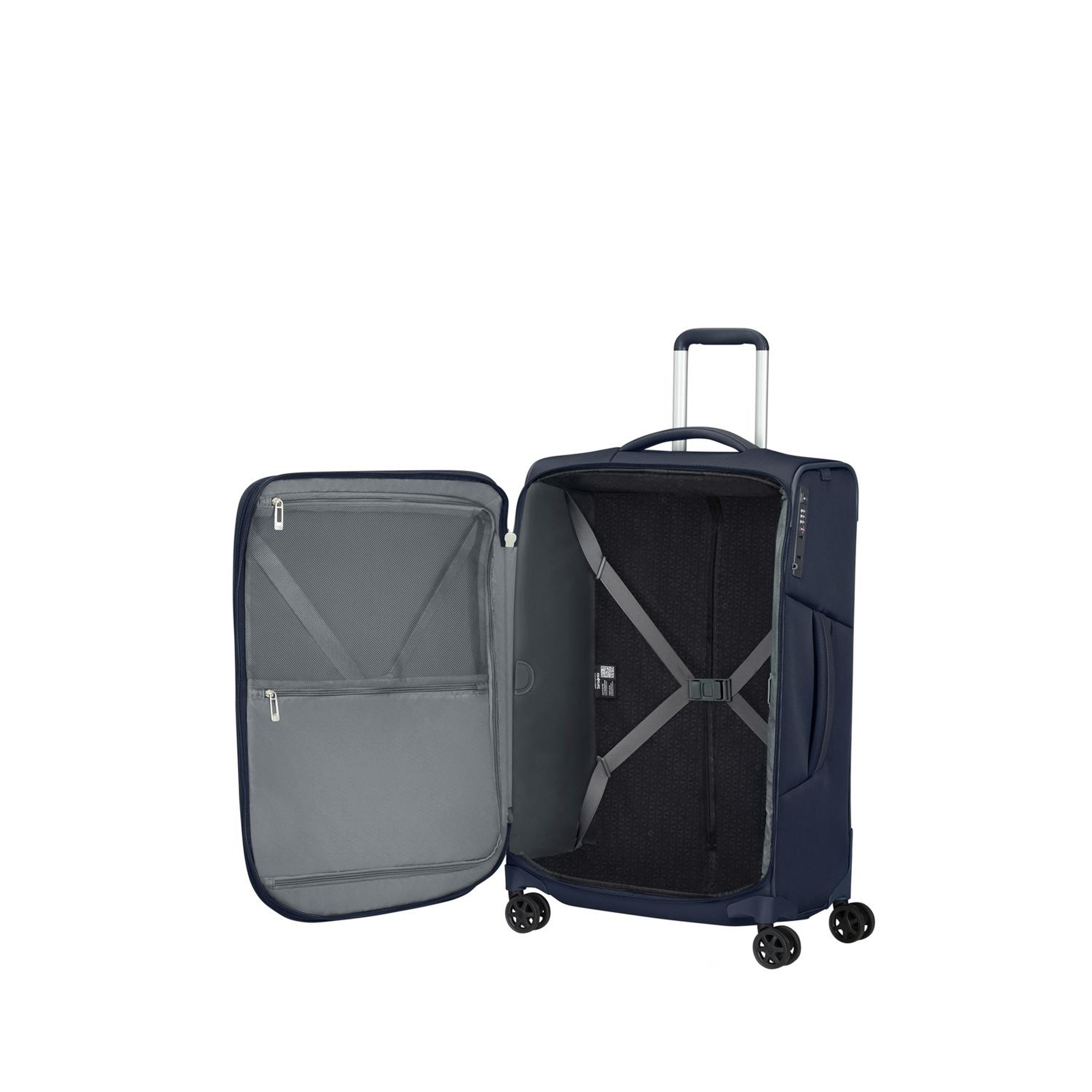 Samsonite Lacivert Respark Spinner - Körüklü 67/24 Orta Boy Valiz