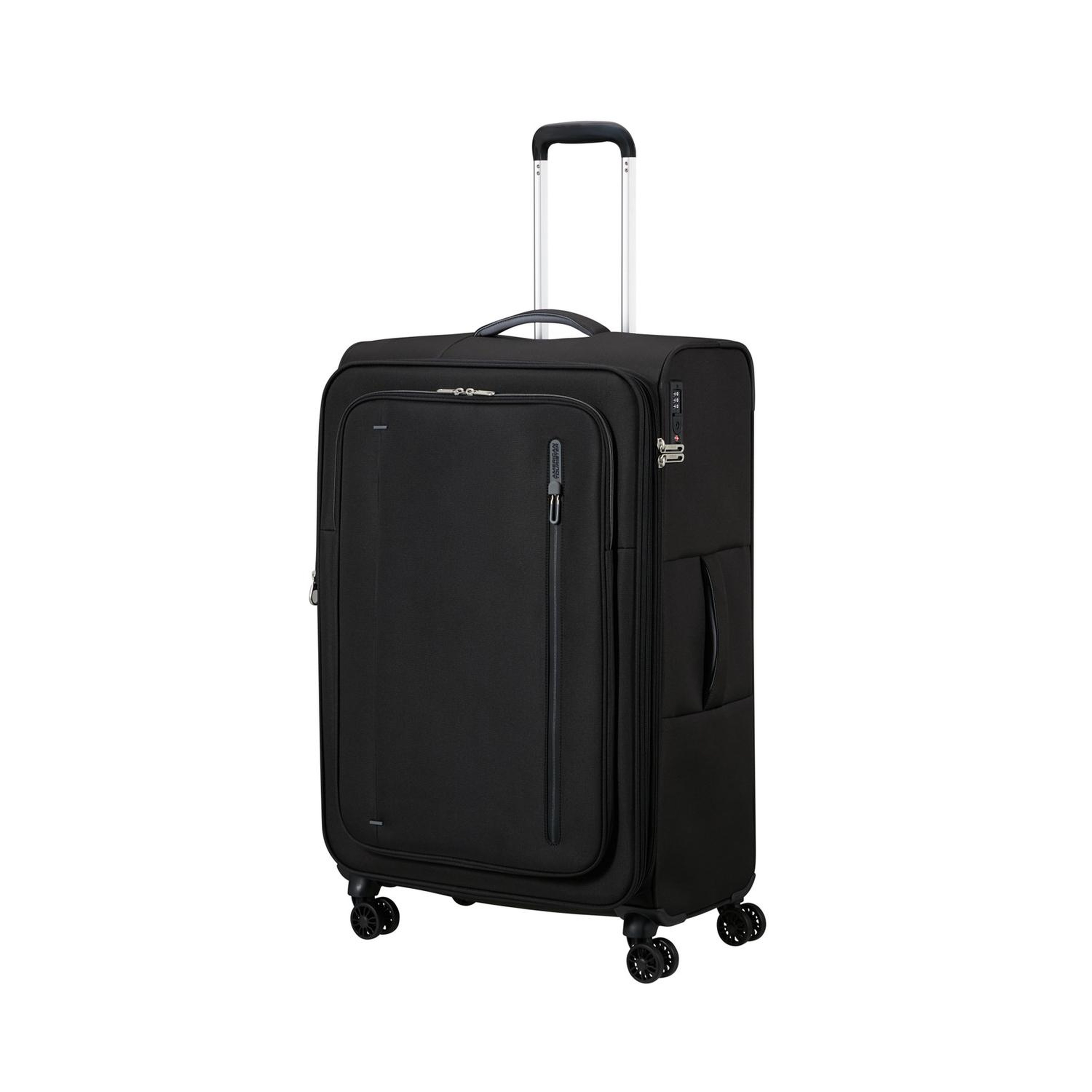 American Tourister Siyah Cloudrider 4 Tekerlekli Büyük Boy Valiz 78 cm