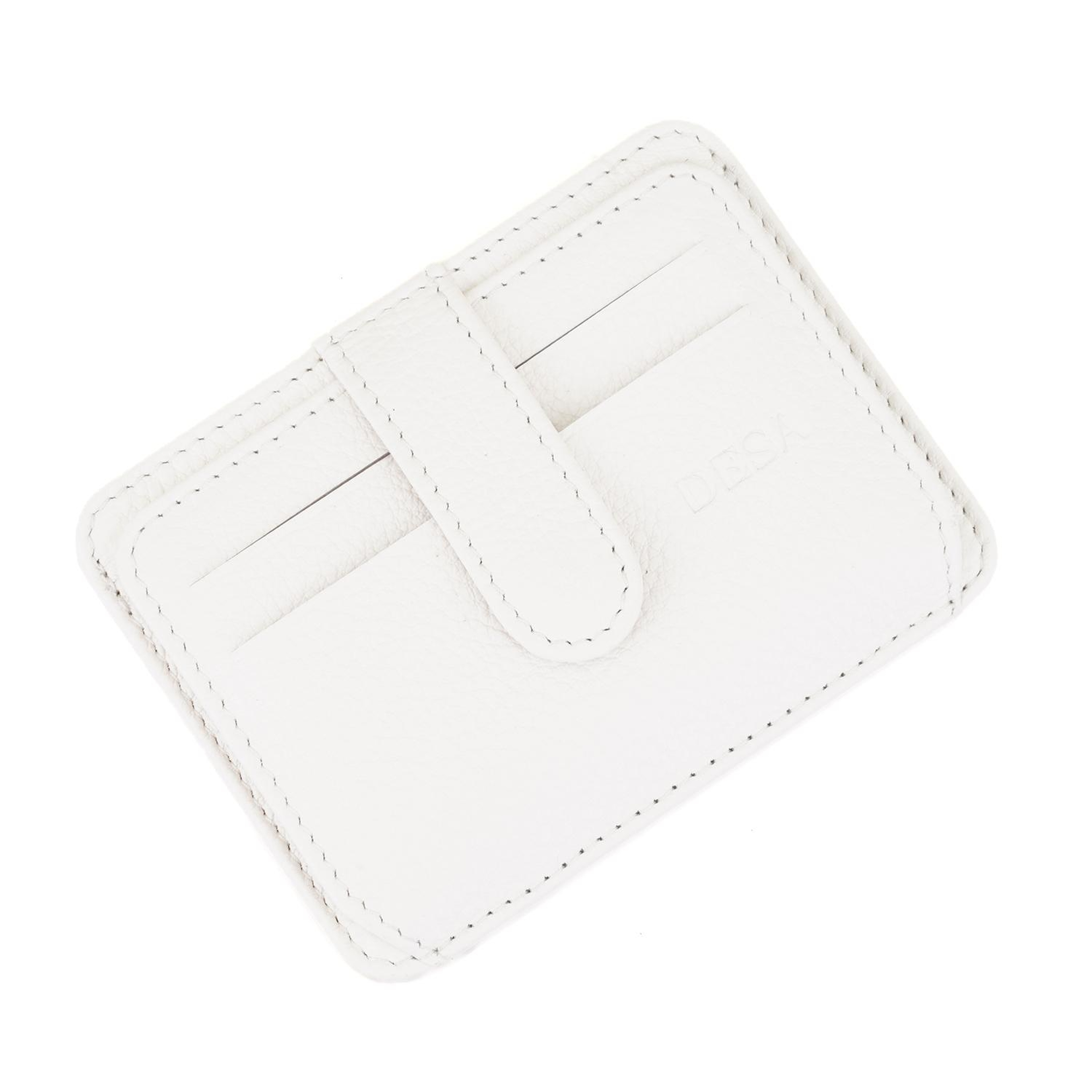 Lerona Beyaz Deri Kartlık