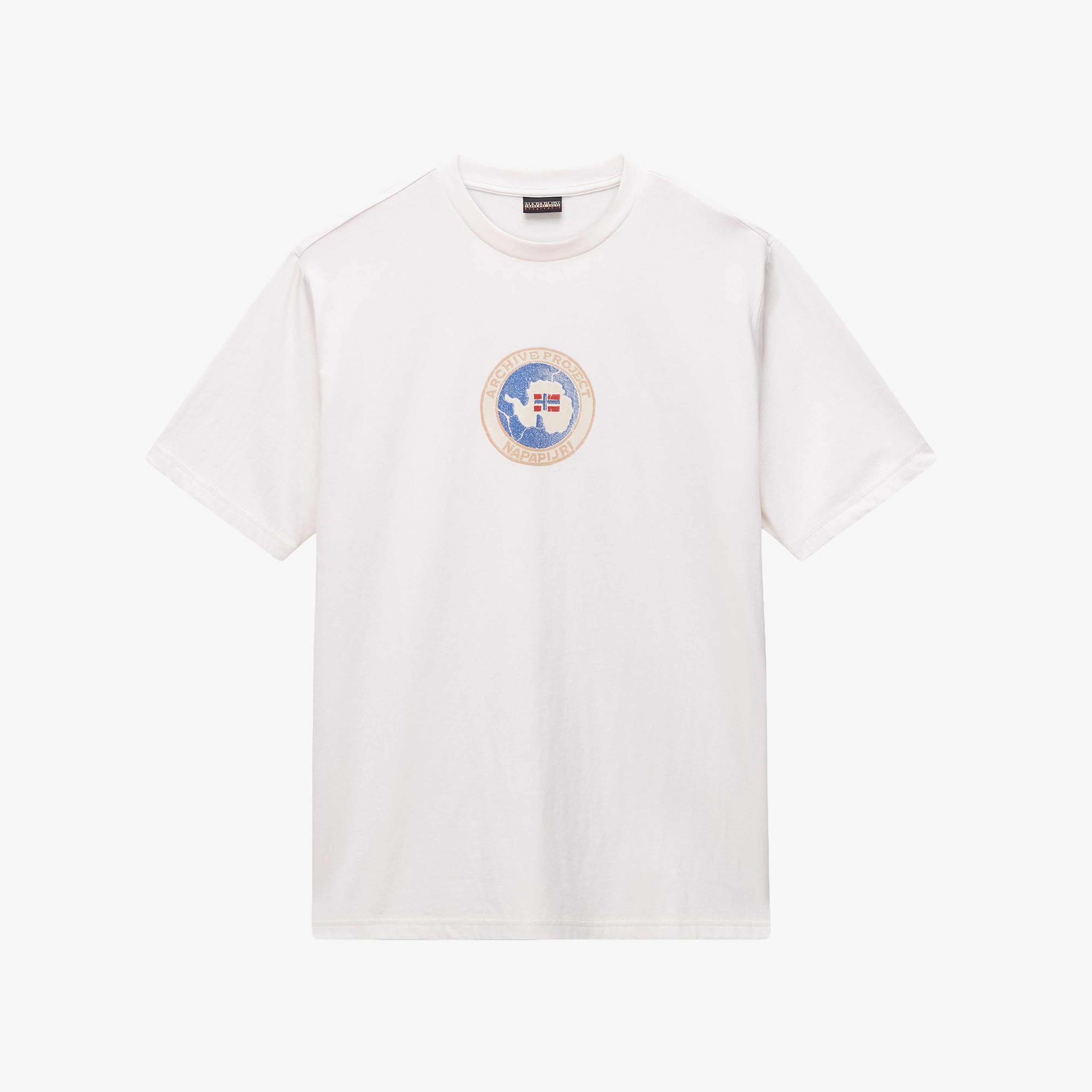 Napapijri S-Phos Erkek Beyaz T-Shirt