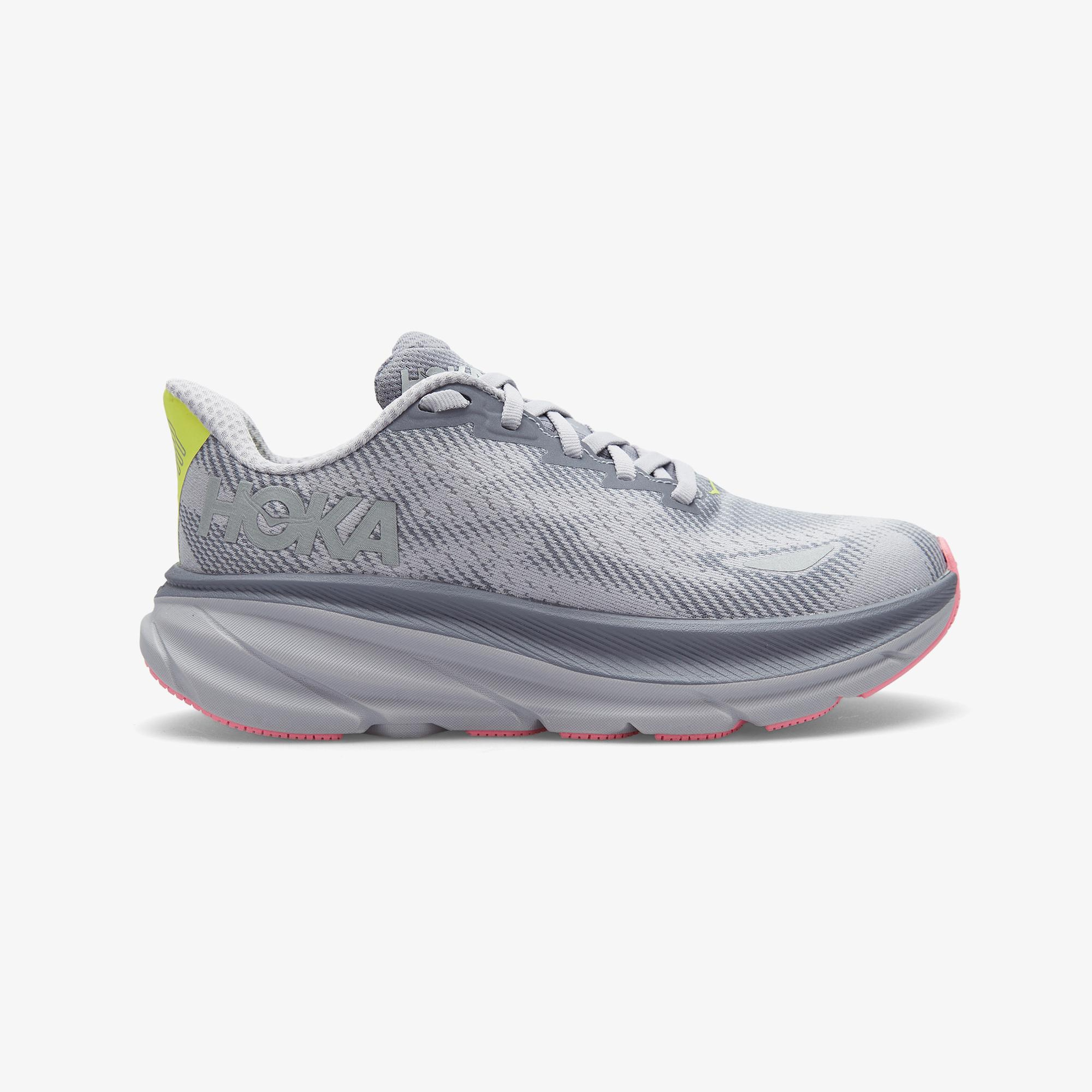 Hoka Clifton 9 Gore-Tex Kadın Gri Koşu Ayakkabısı