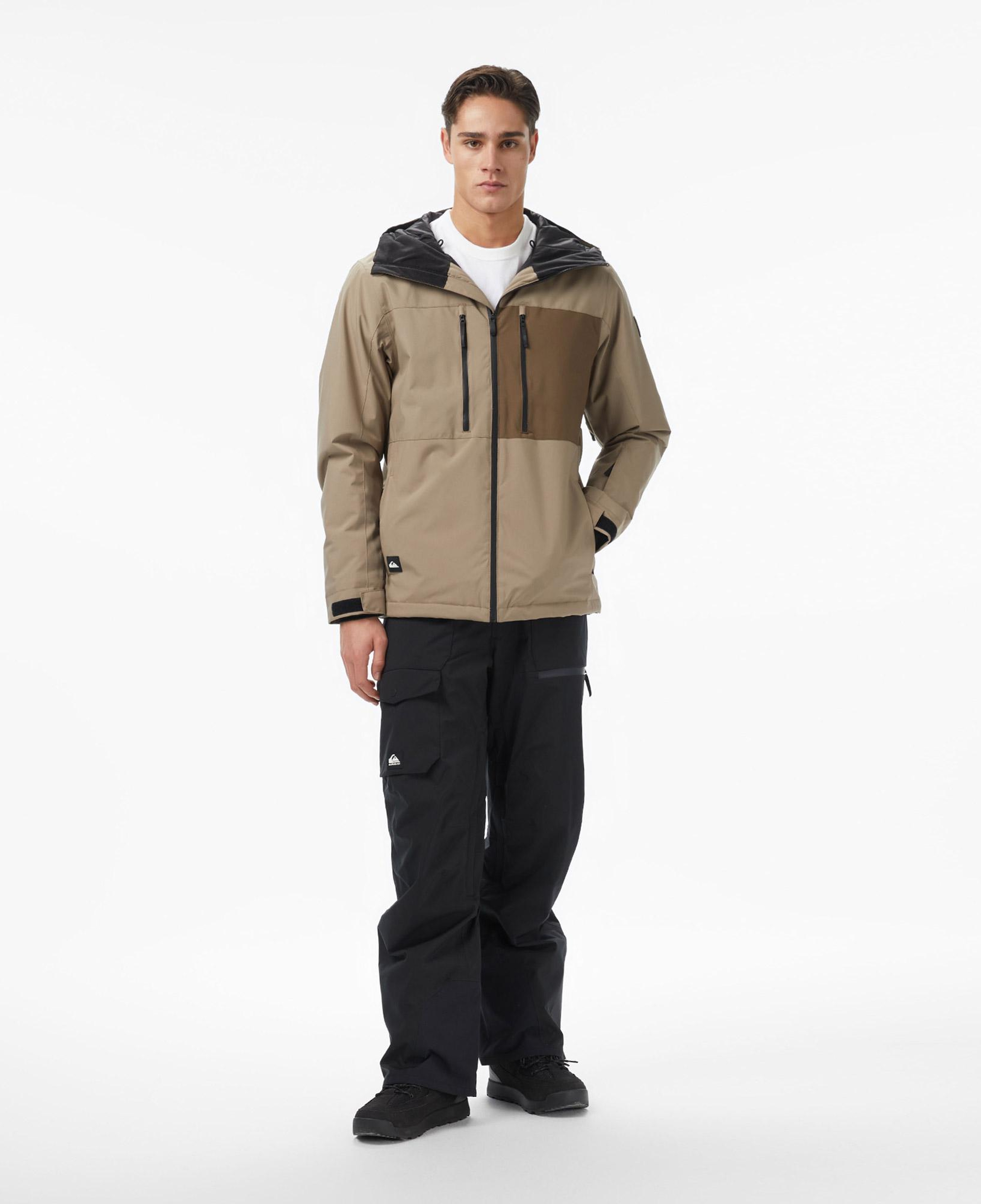Quiksilver Sycamore Solid 20K Erkek Kahverengi Kayak Montu