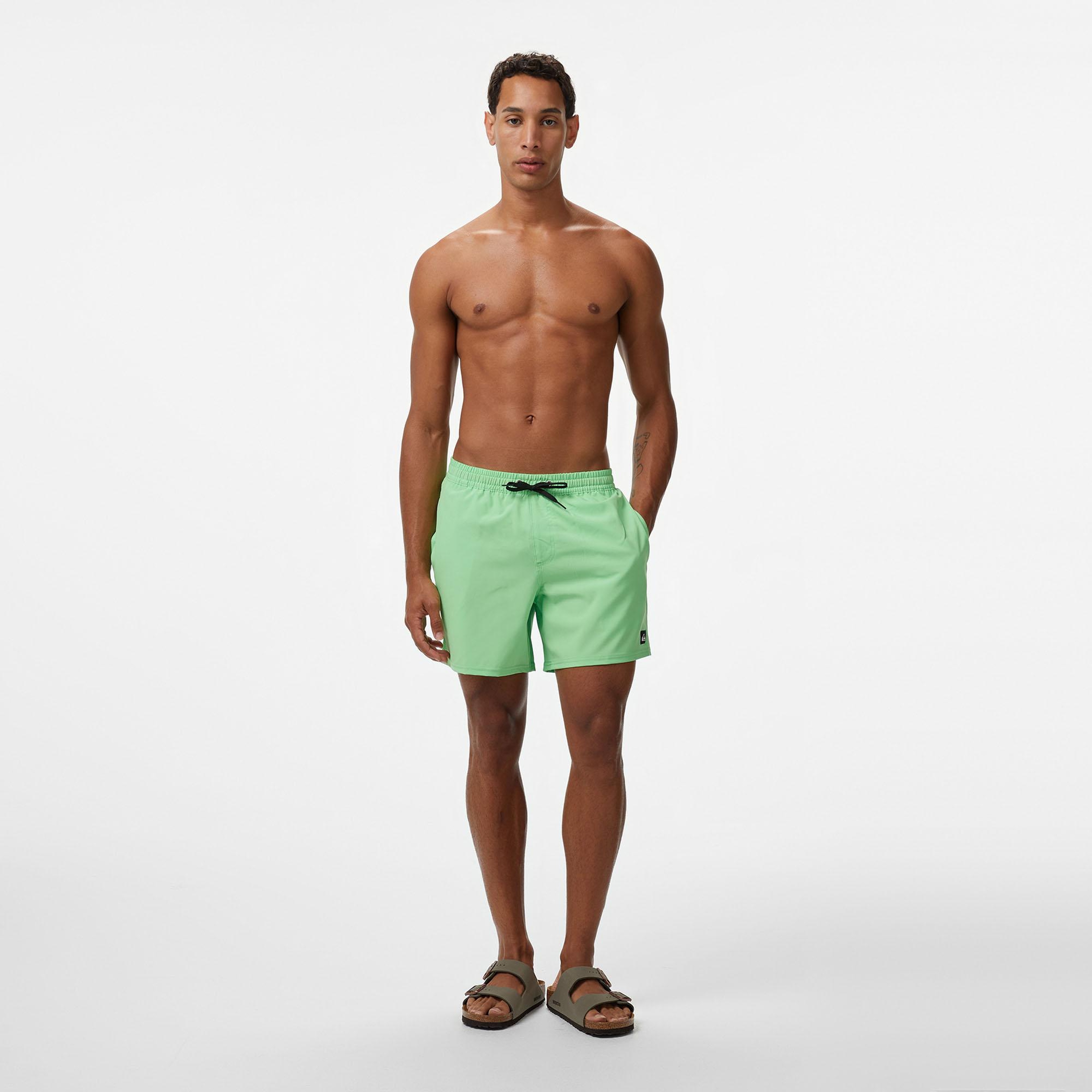 Quiksilver Surfsilk Solid Volley 16 Erkek Yeşil Deniz Şortu