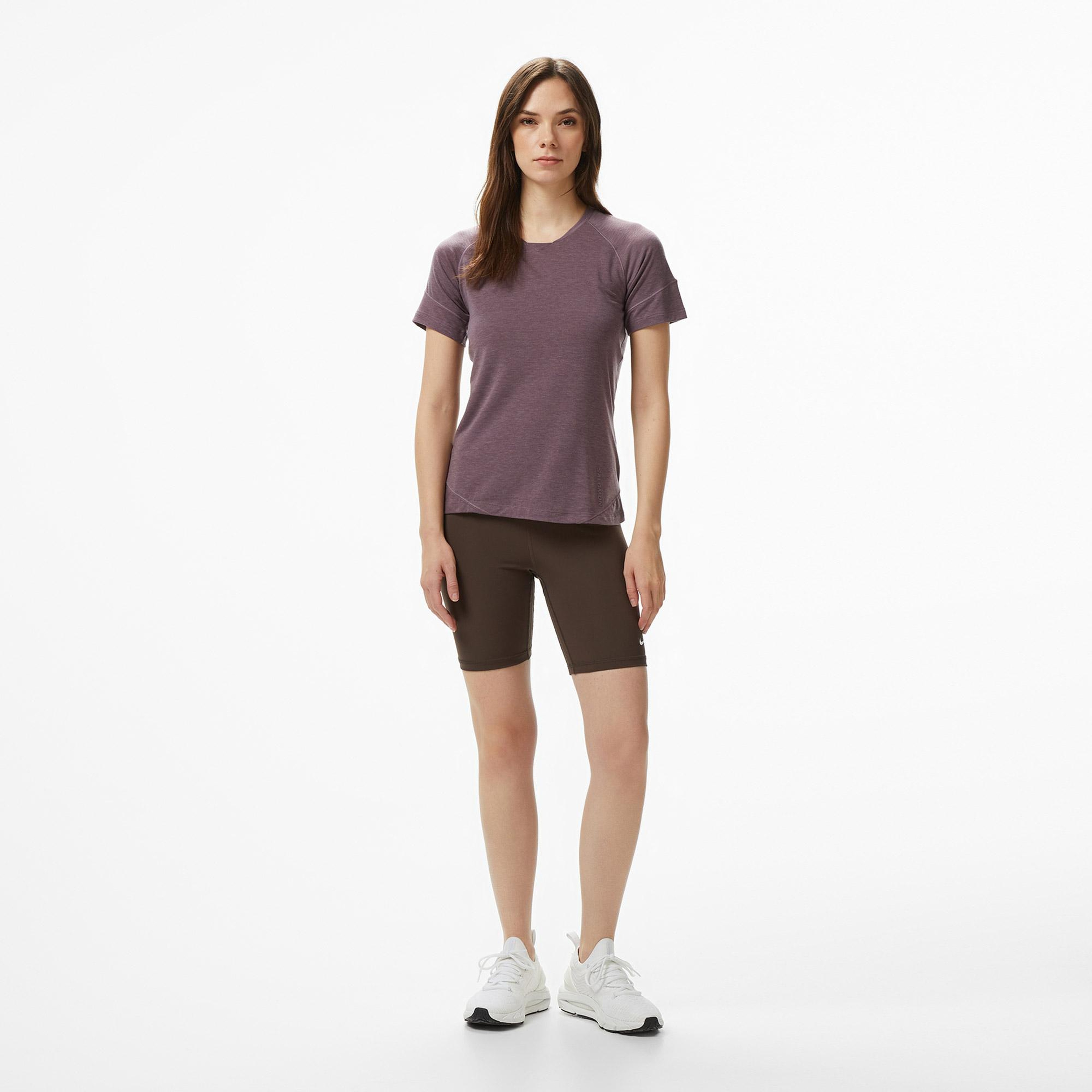Salomon Runlife Ss Kadın Mor T-Shirt