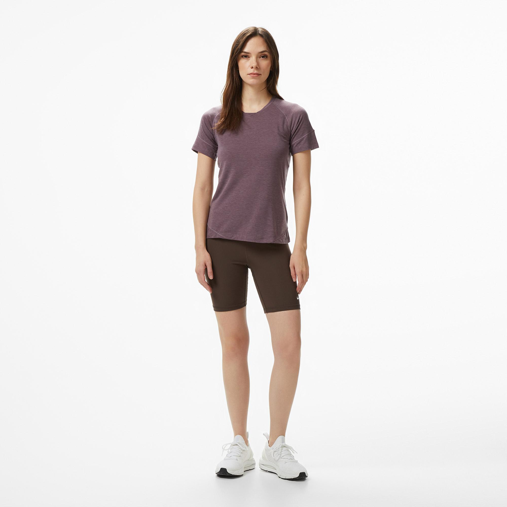 Salomon Runlife Ss Kadın Mor T-Shirt