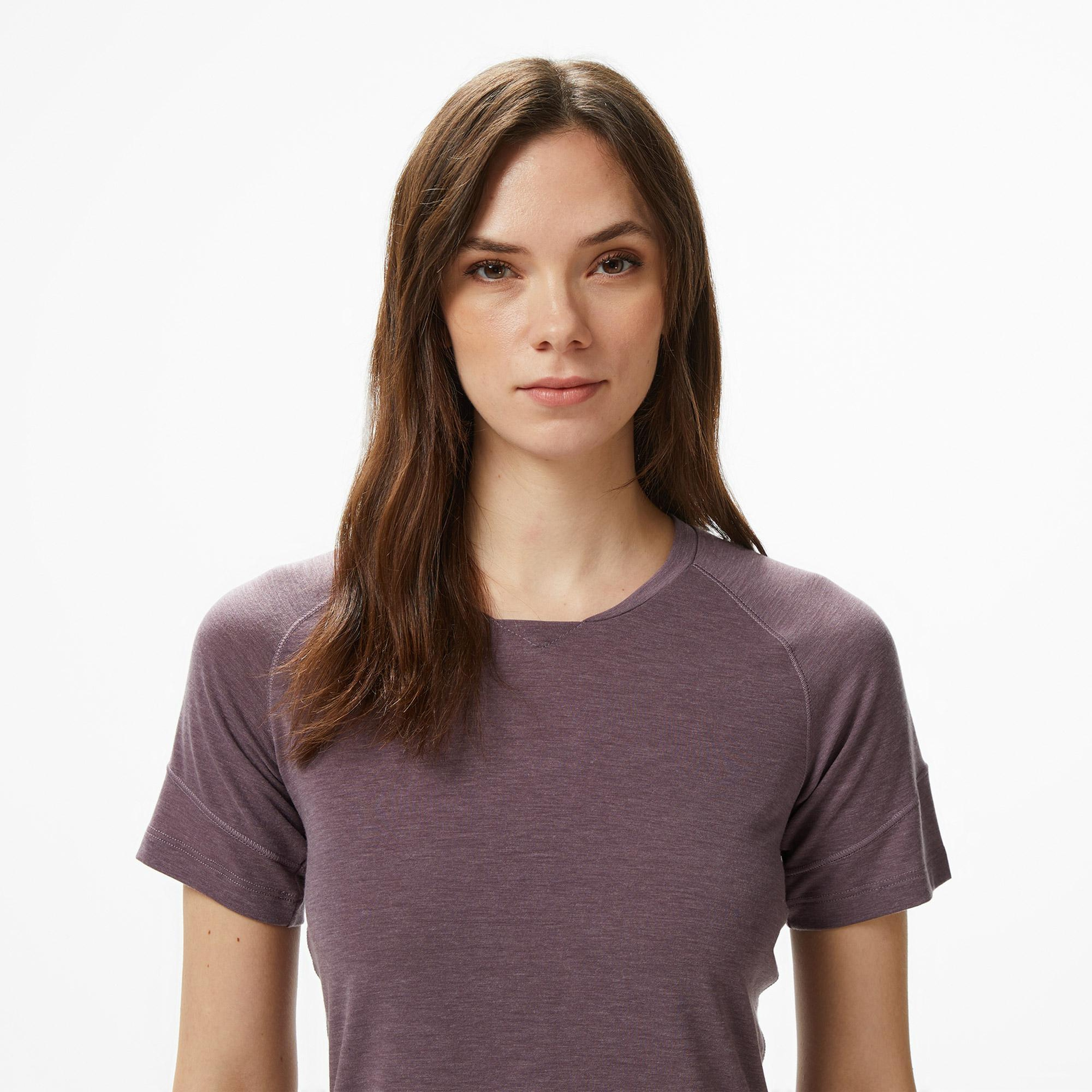 Salomon Runlife Ss Kadın Mor T-Shirt