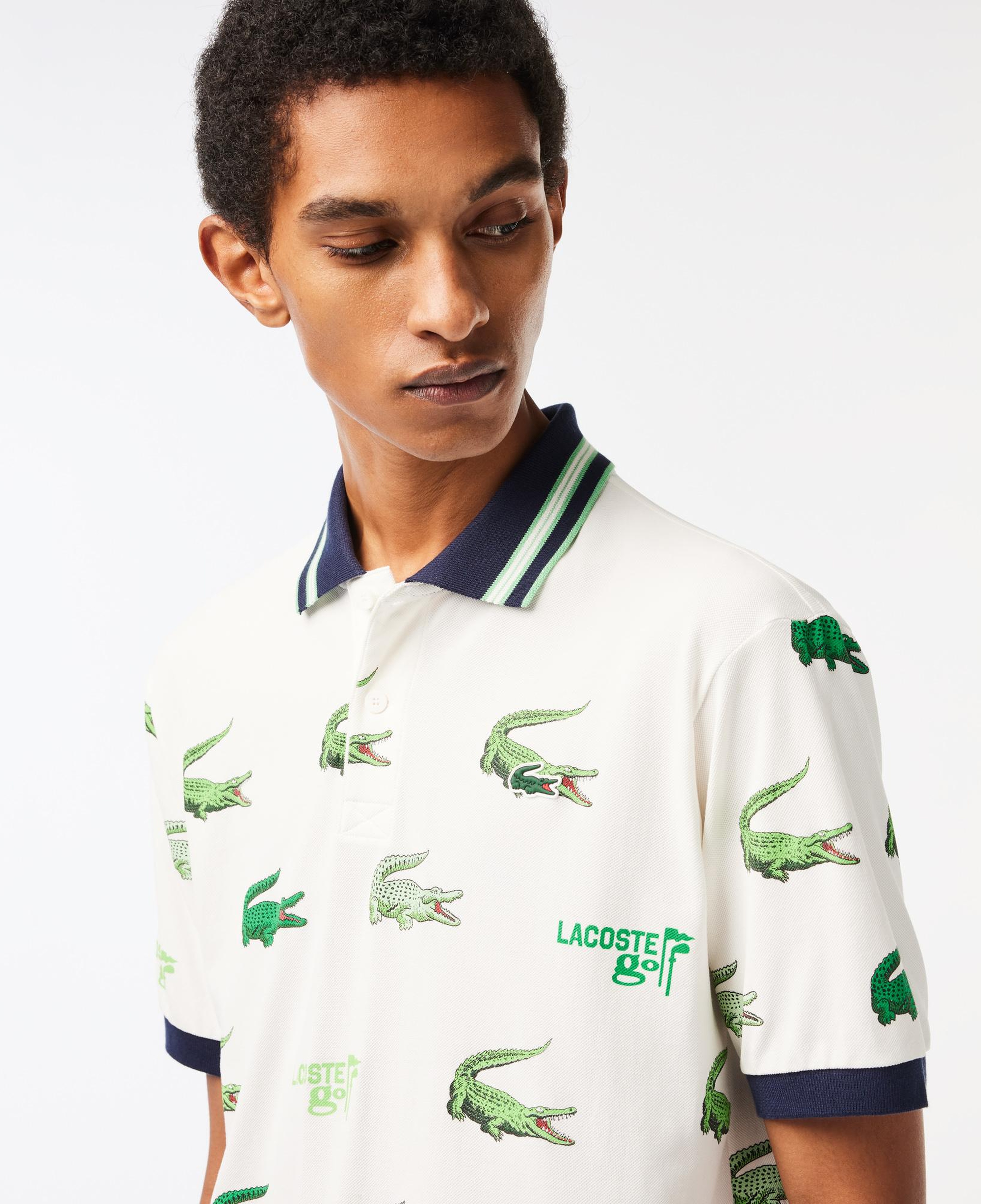 SPORT Erkek Classic Fit Baskılı Beyaz Polo