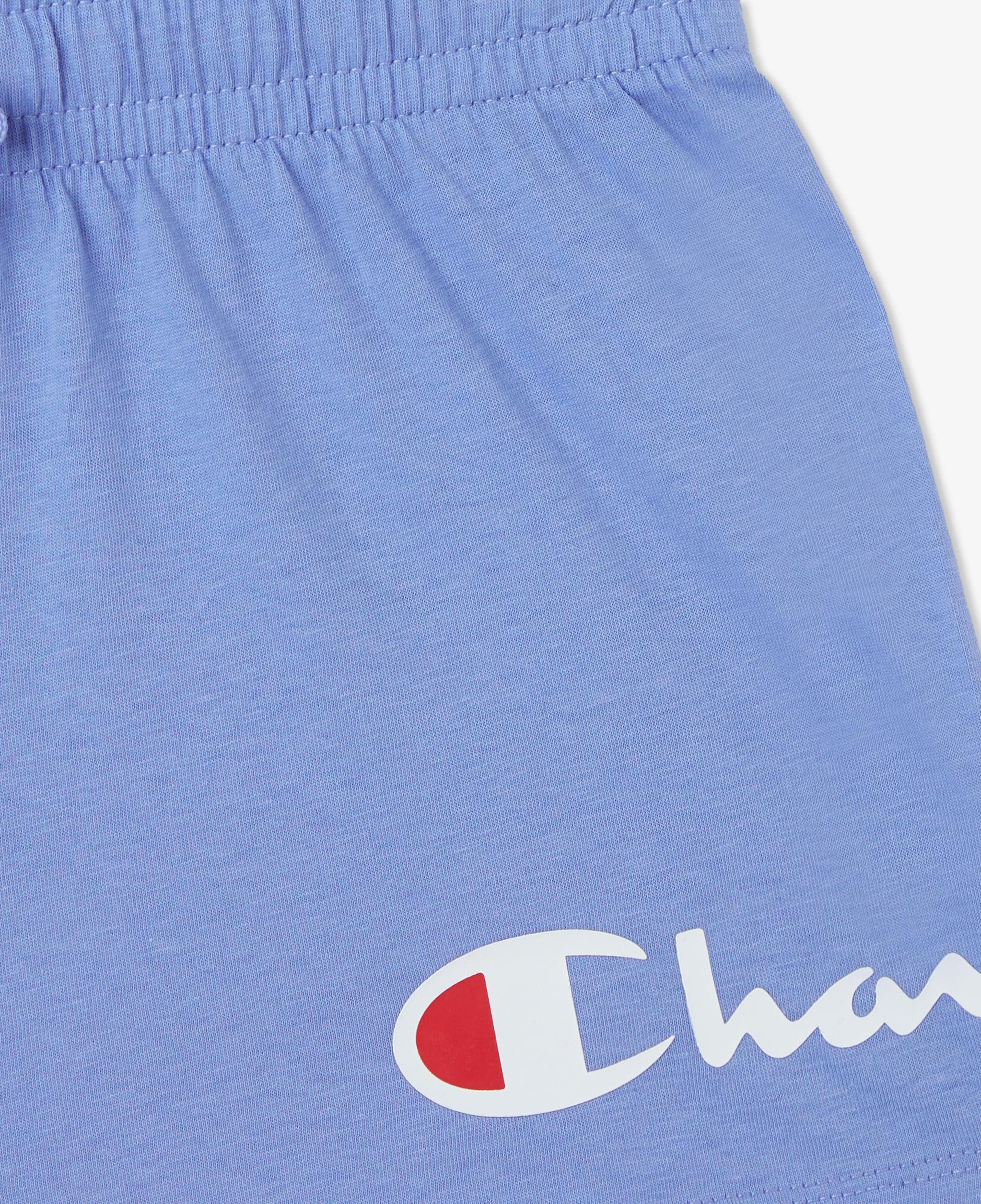Champion Lightweight Cotton Çocuk Mor Şort