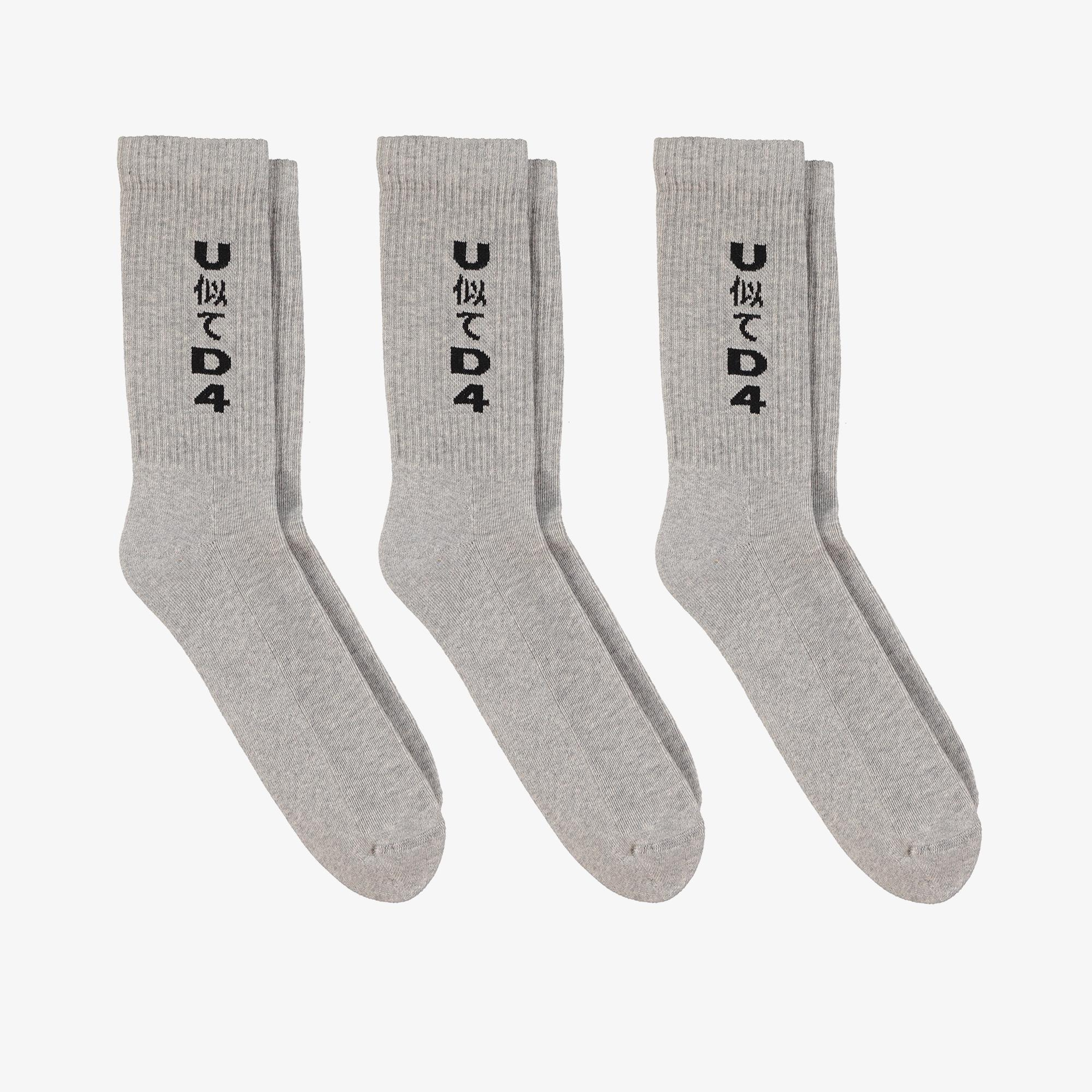 UNITED4 Classic Erkek Gri Çorap