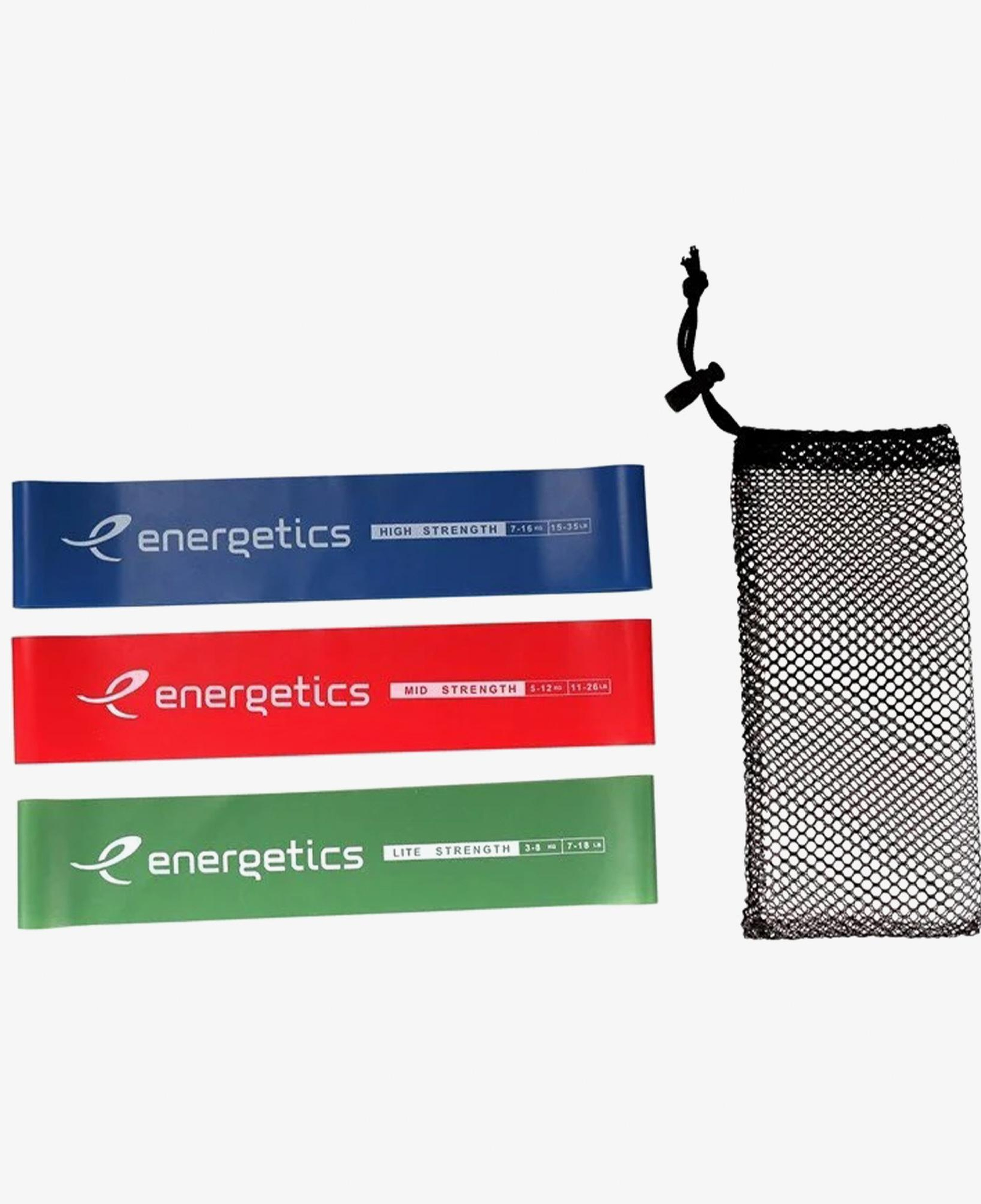 Energetics Renkli Mini 3'lü Pilates Bant Seti