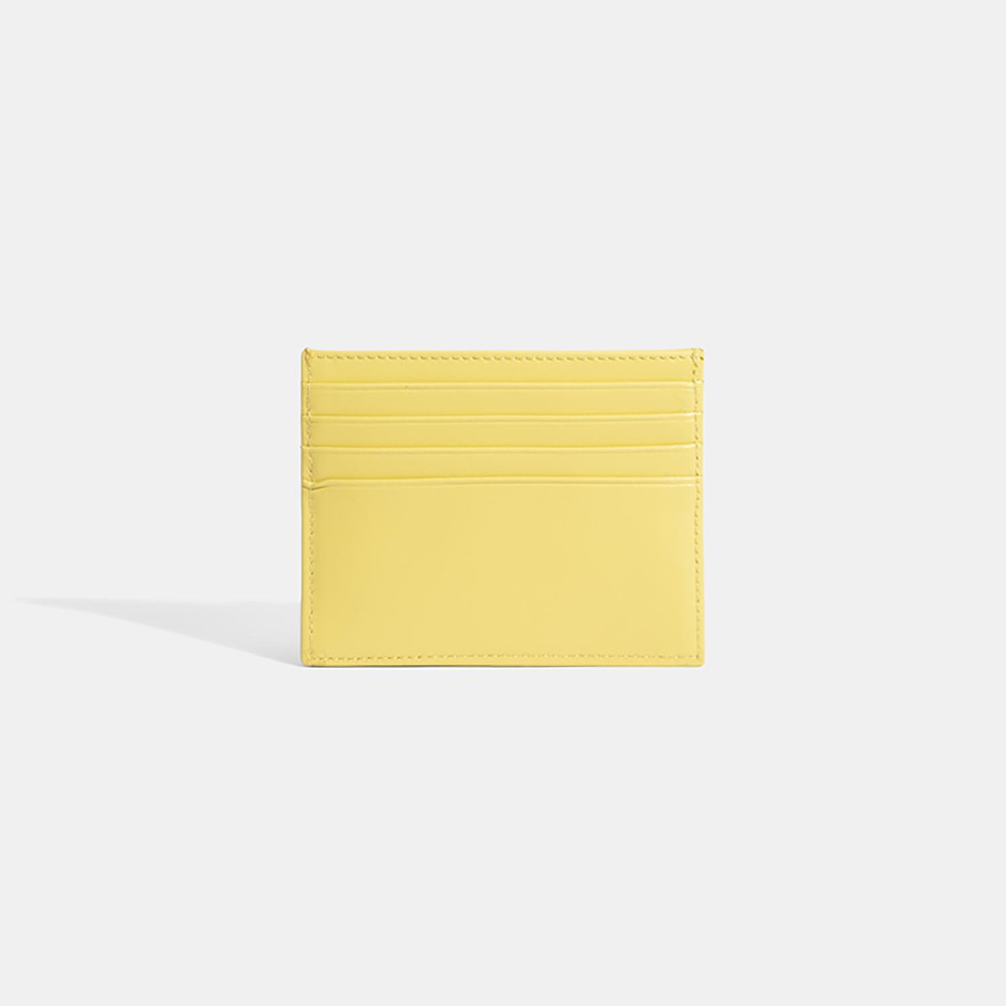 Kadın Sarı Deri Kartlık