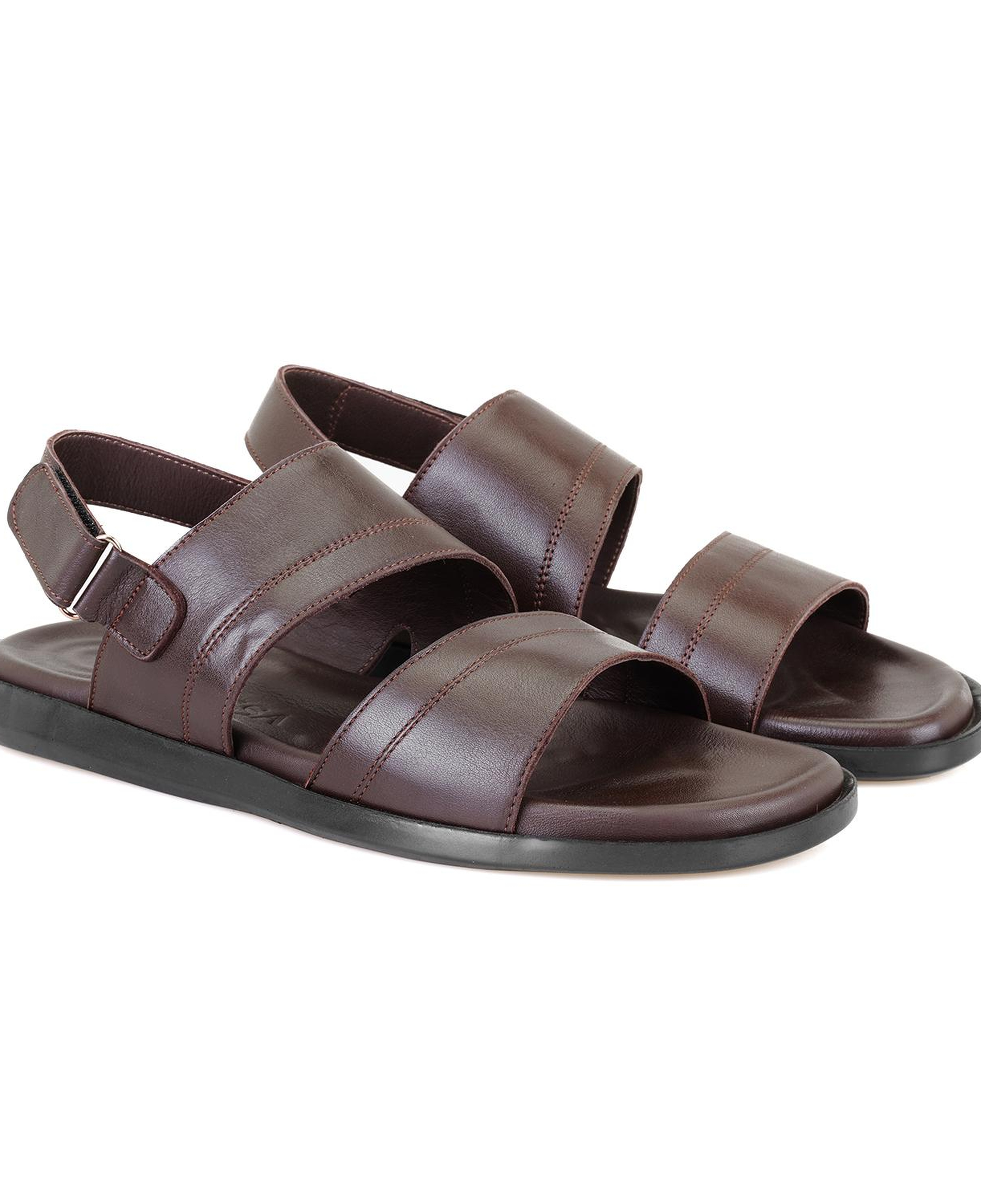 Jack Kahve Erkek Deri Sandalet