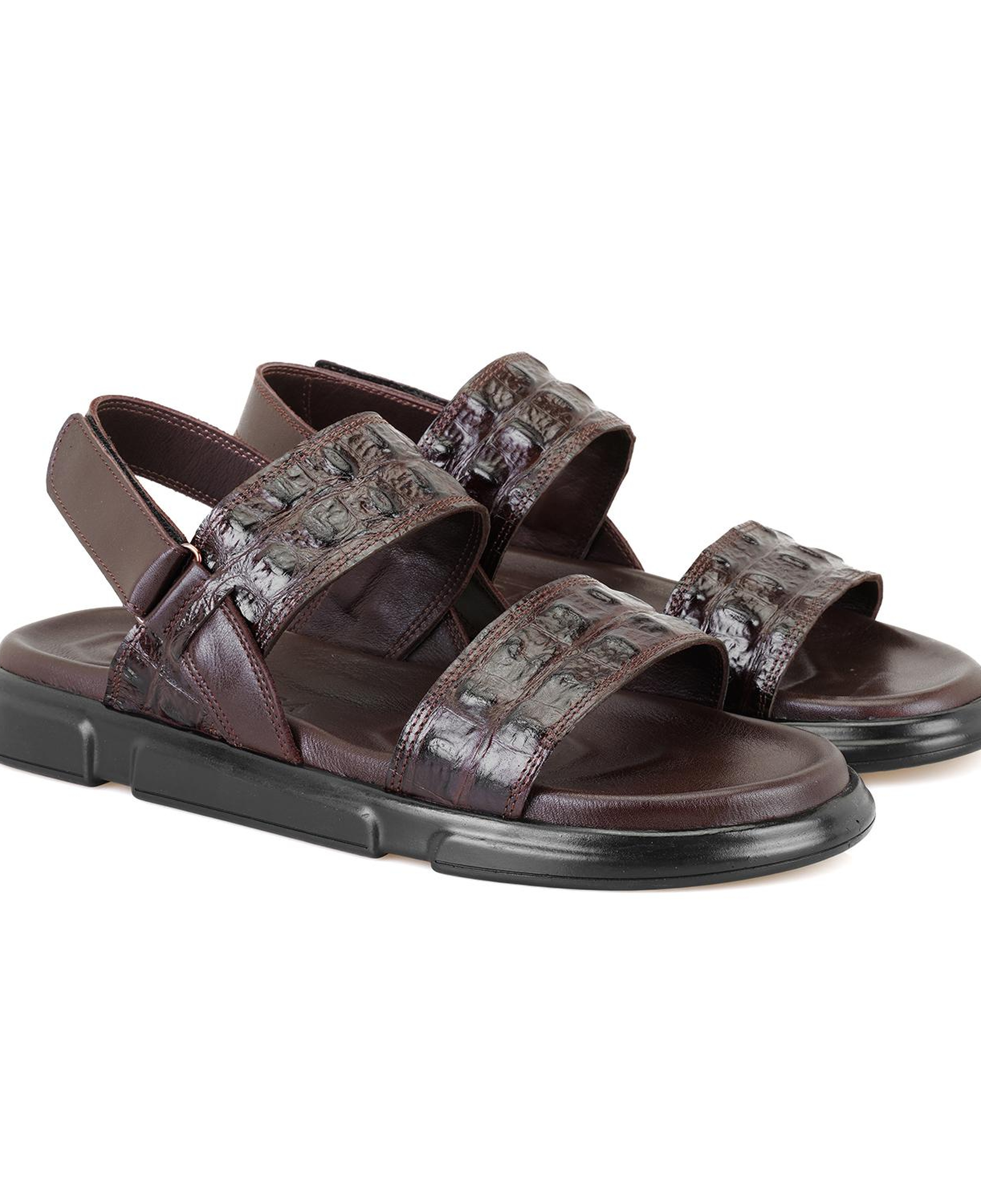 Ellery Kahve Erkek Deri Sandalet