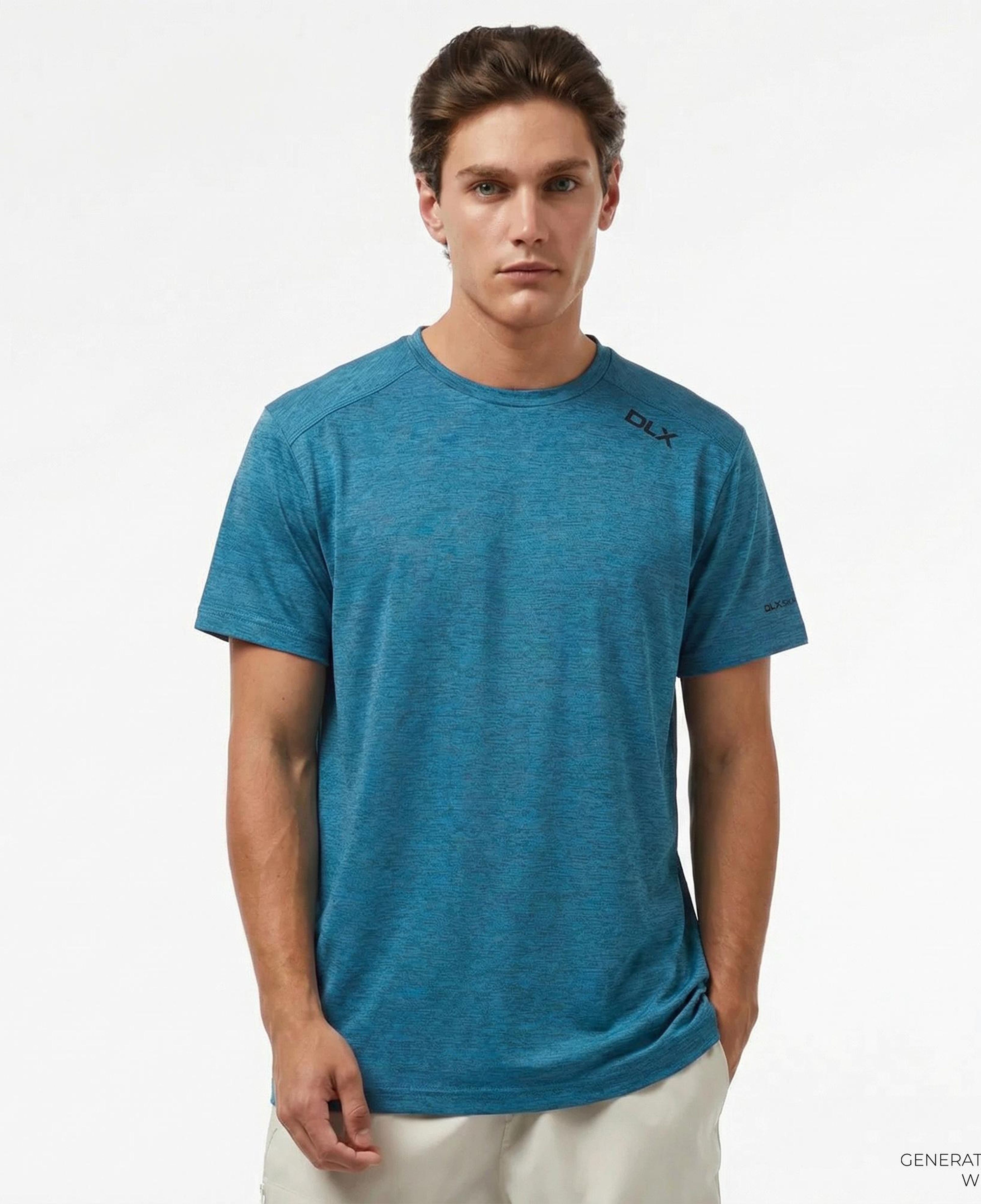 Trespass Doyle Dlx Erkek Mavi Günlük T-Shirt