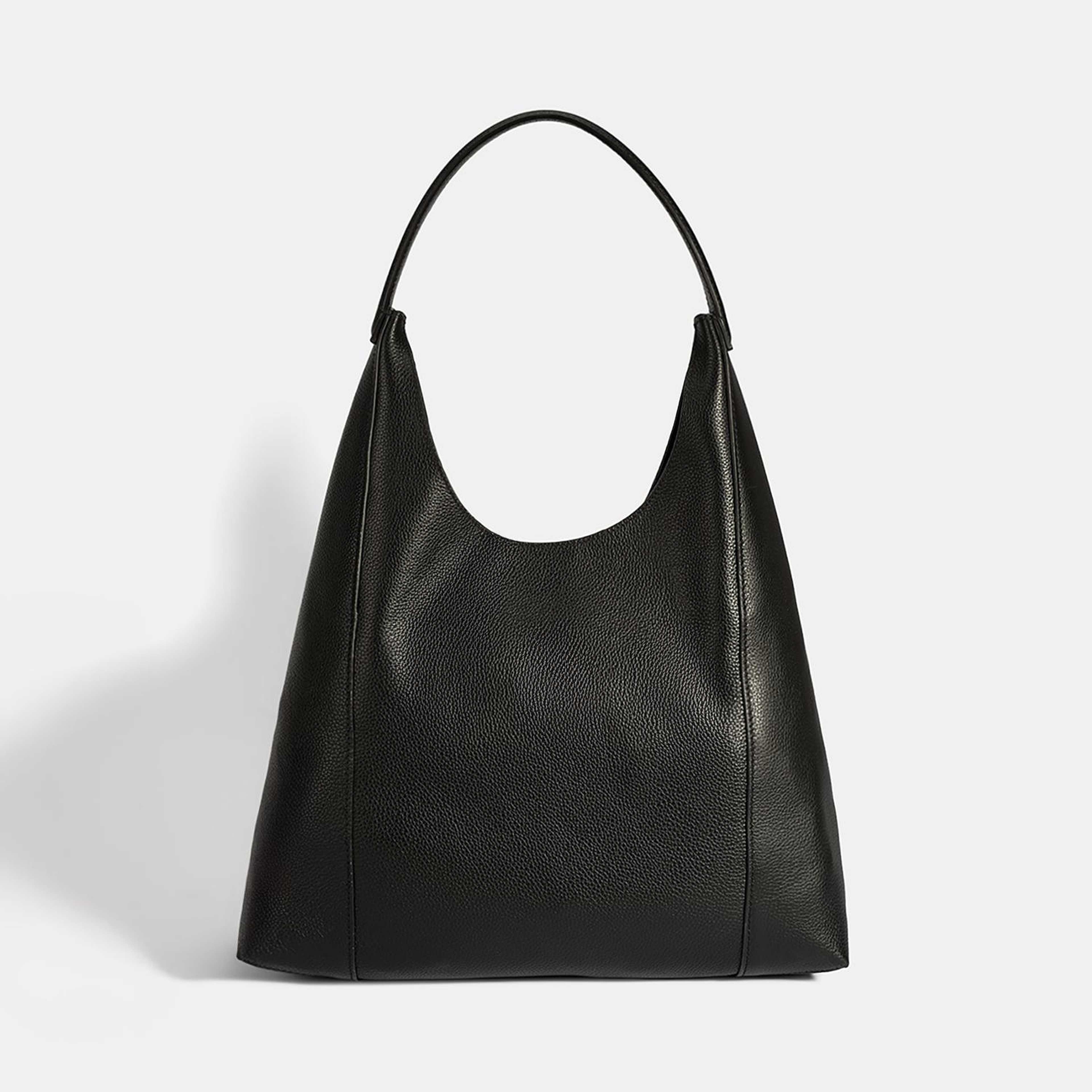 Kadın Siyah Deri Omuz Çantası