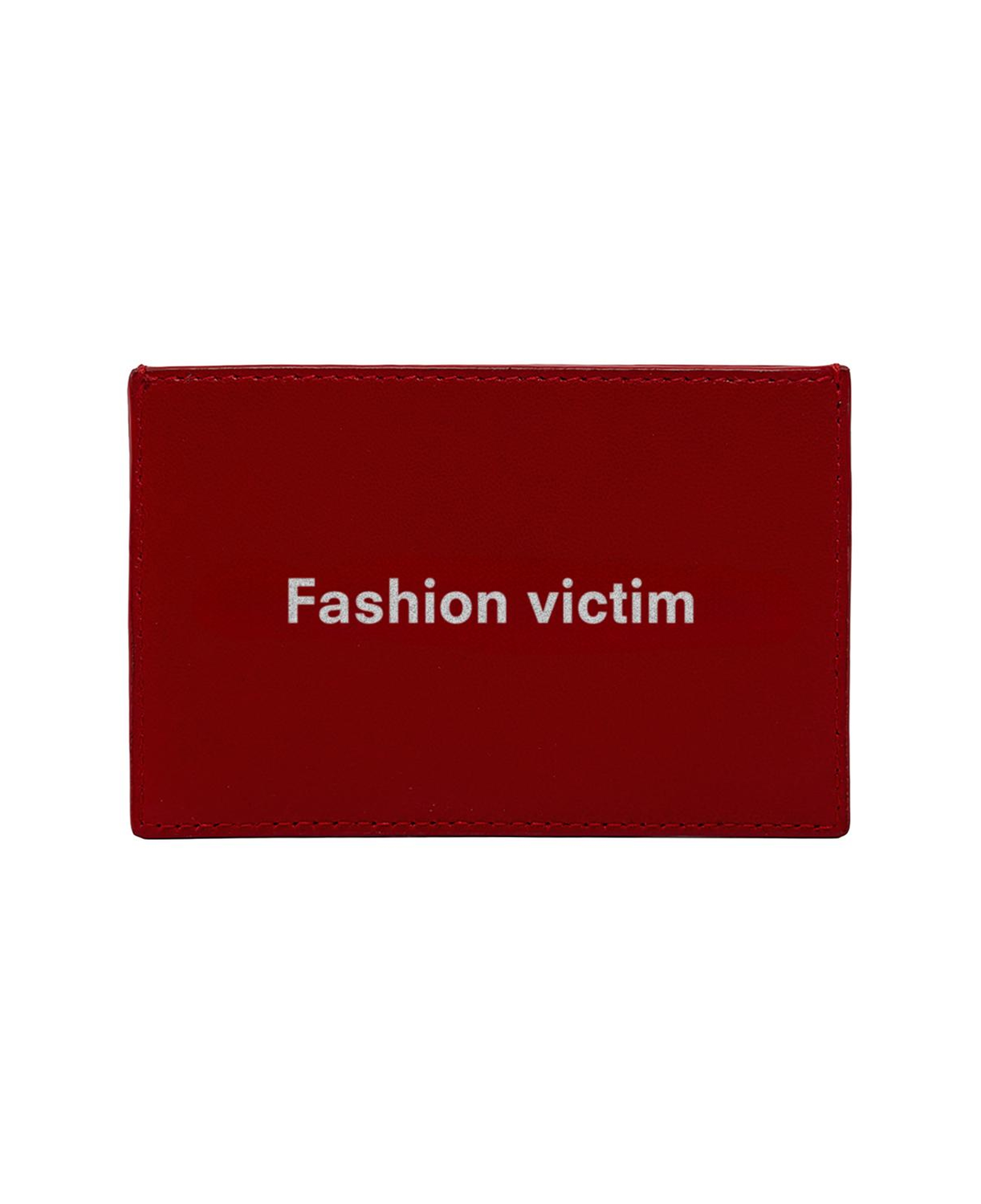 Fashion Victim KeinxDesa Kırmızı Deri Kartlık