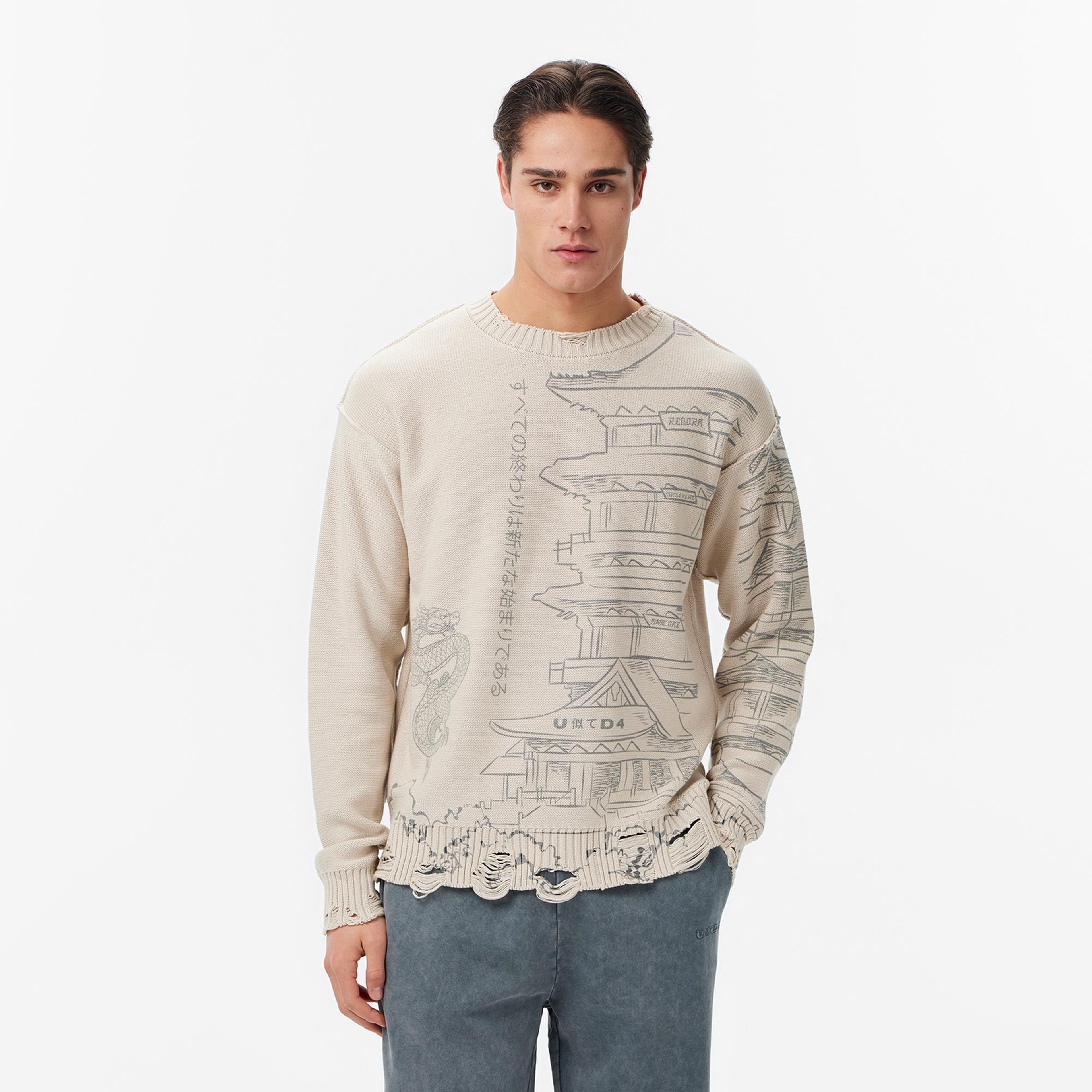 UNITED4 Erkek Krem Triko