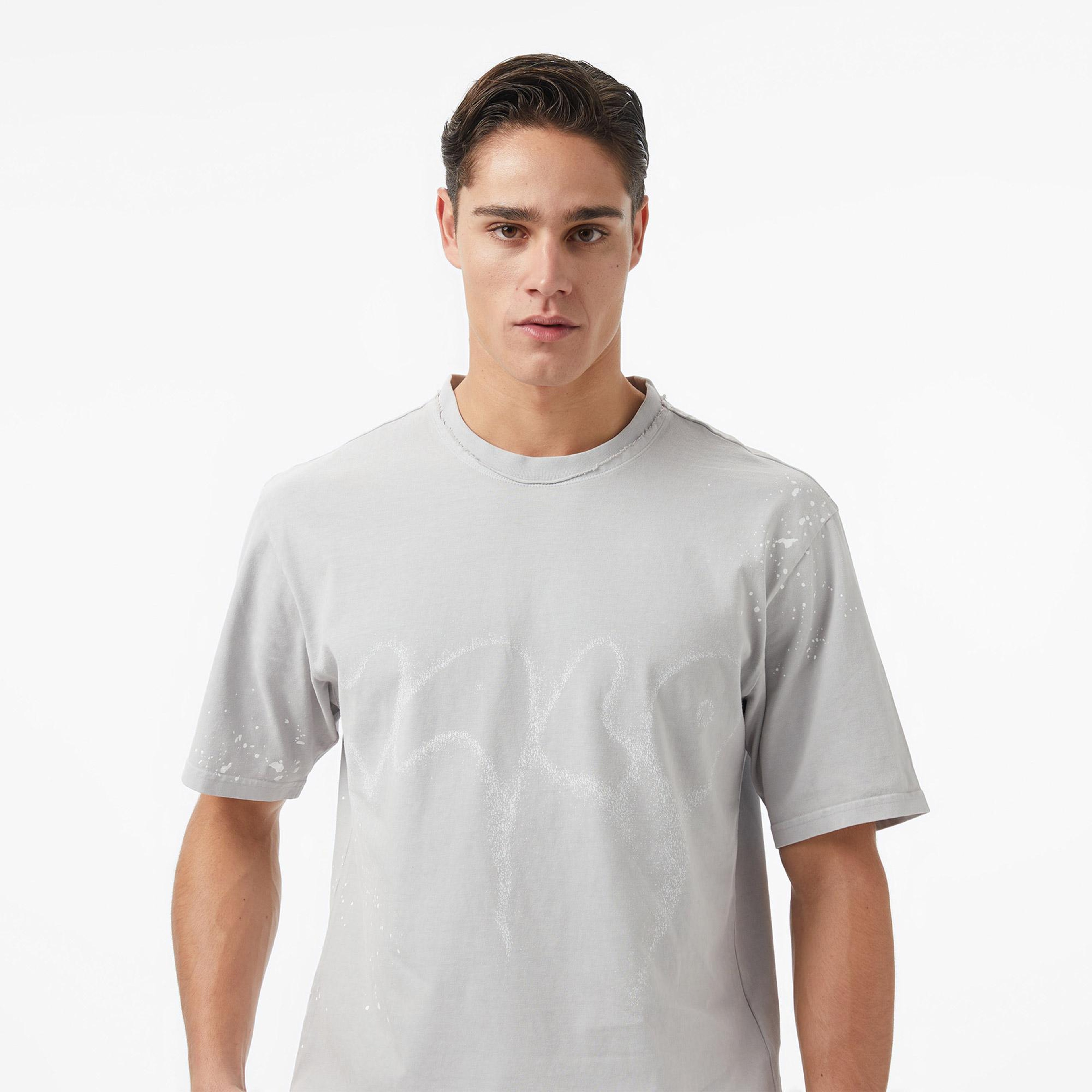 Les Benjamins Essentials Relaxed Fit Erkek Mor T-Shirt