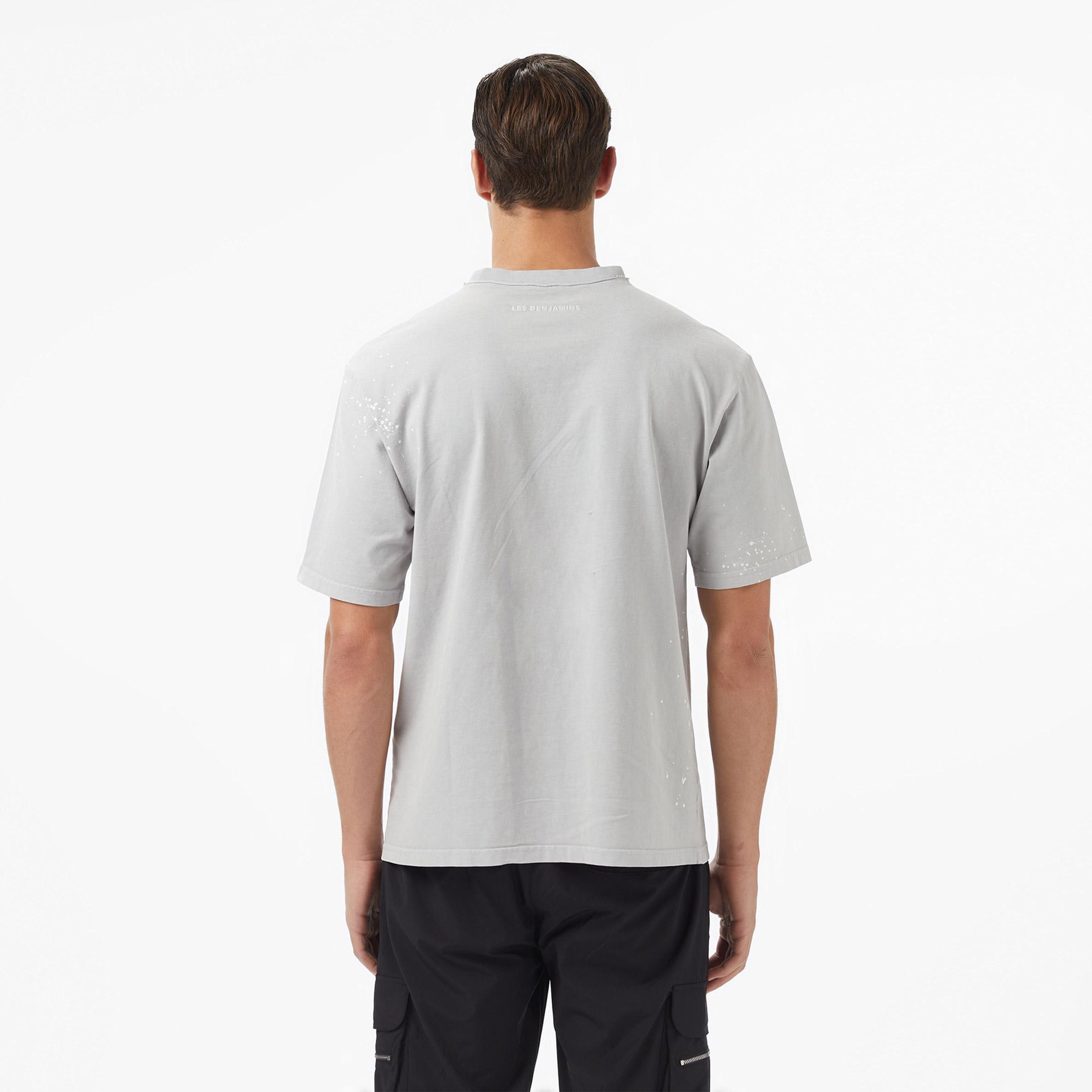 Les Benjamins Essentials Relaxed Fit Erkek Mor T-Shirt