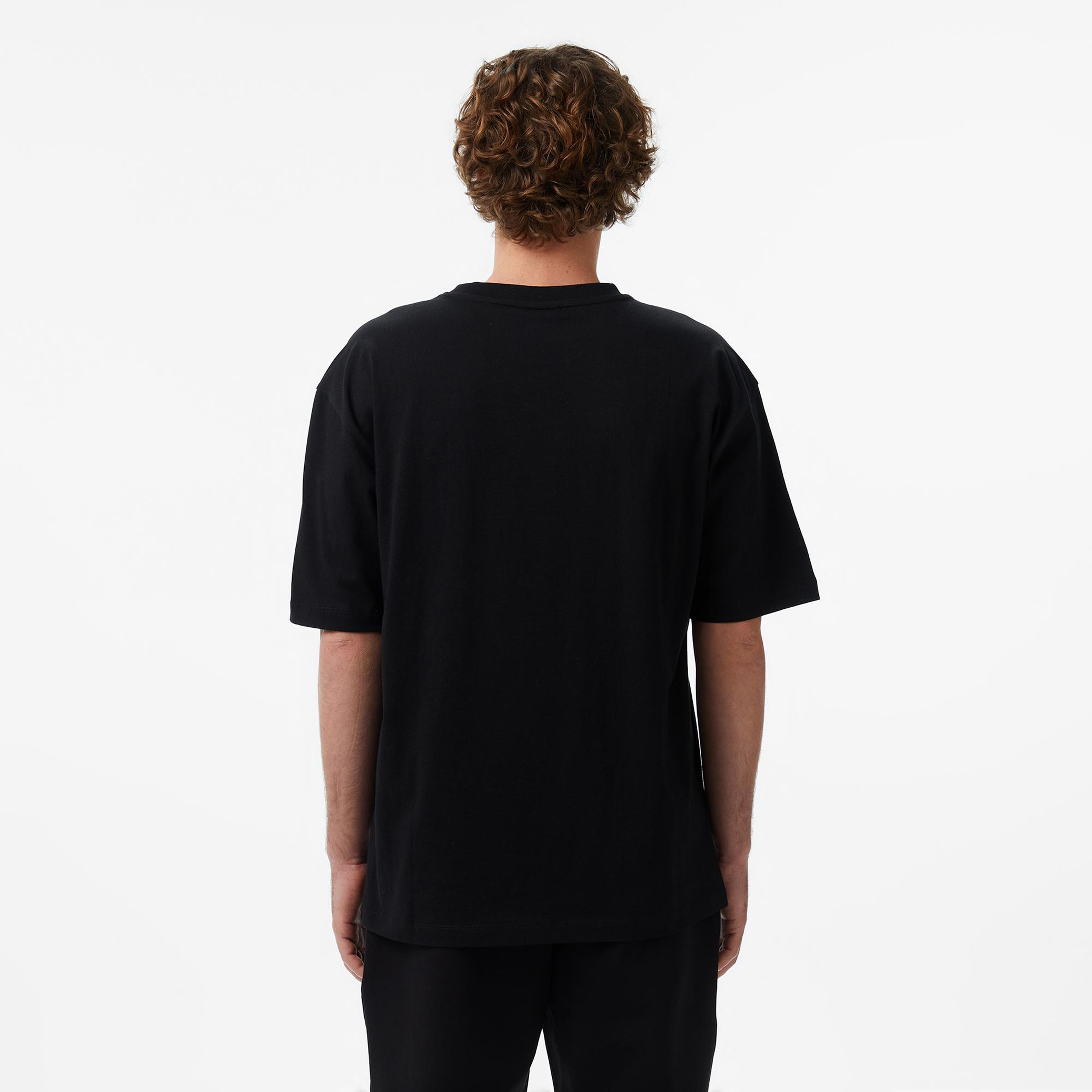 UNITED4 Regular Fit Erkek Siyah T-Shirt