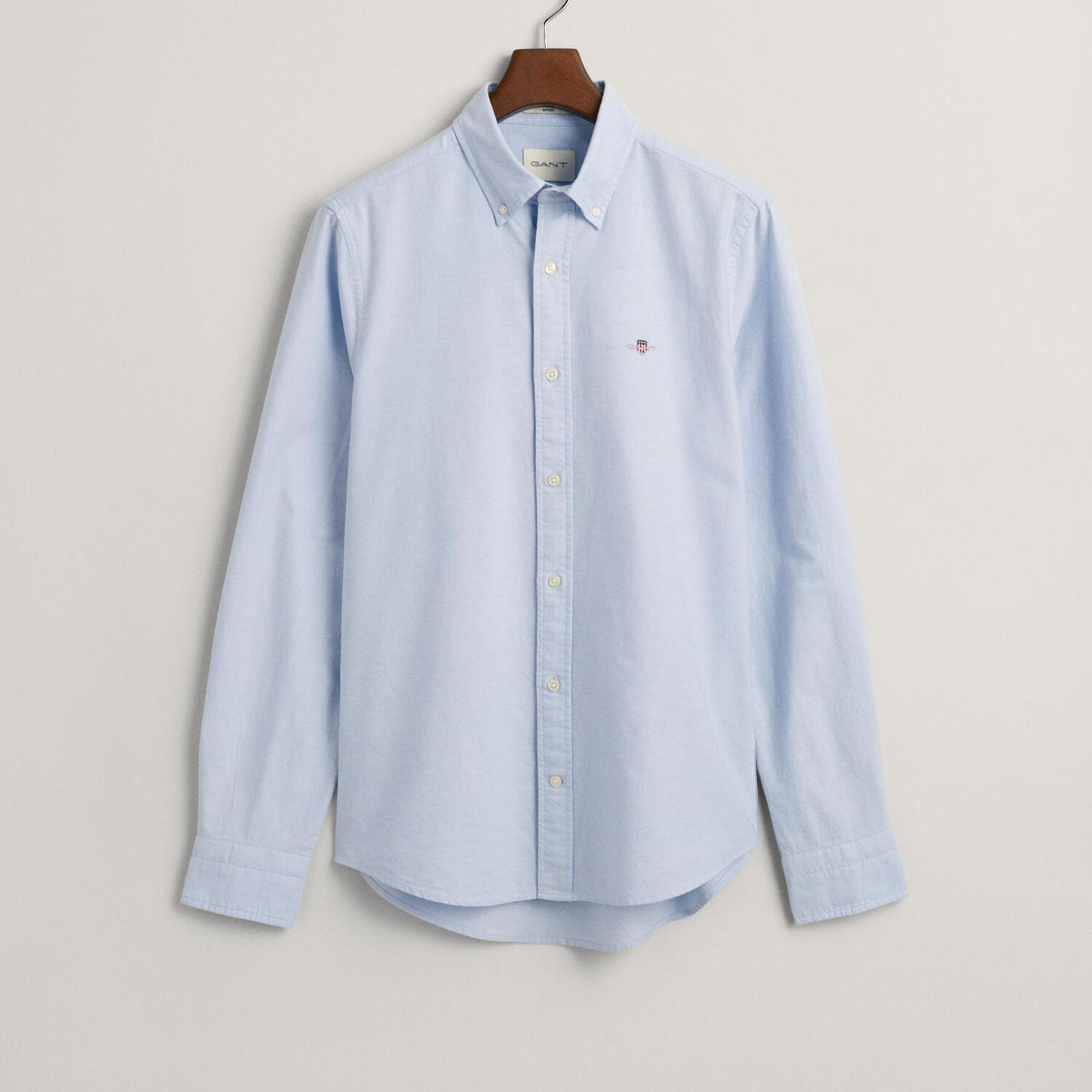 GANT Erkek Mavi Slim Fit Klasik Yaka Oxford Gömlek