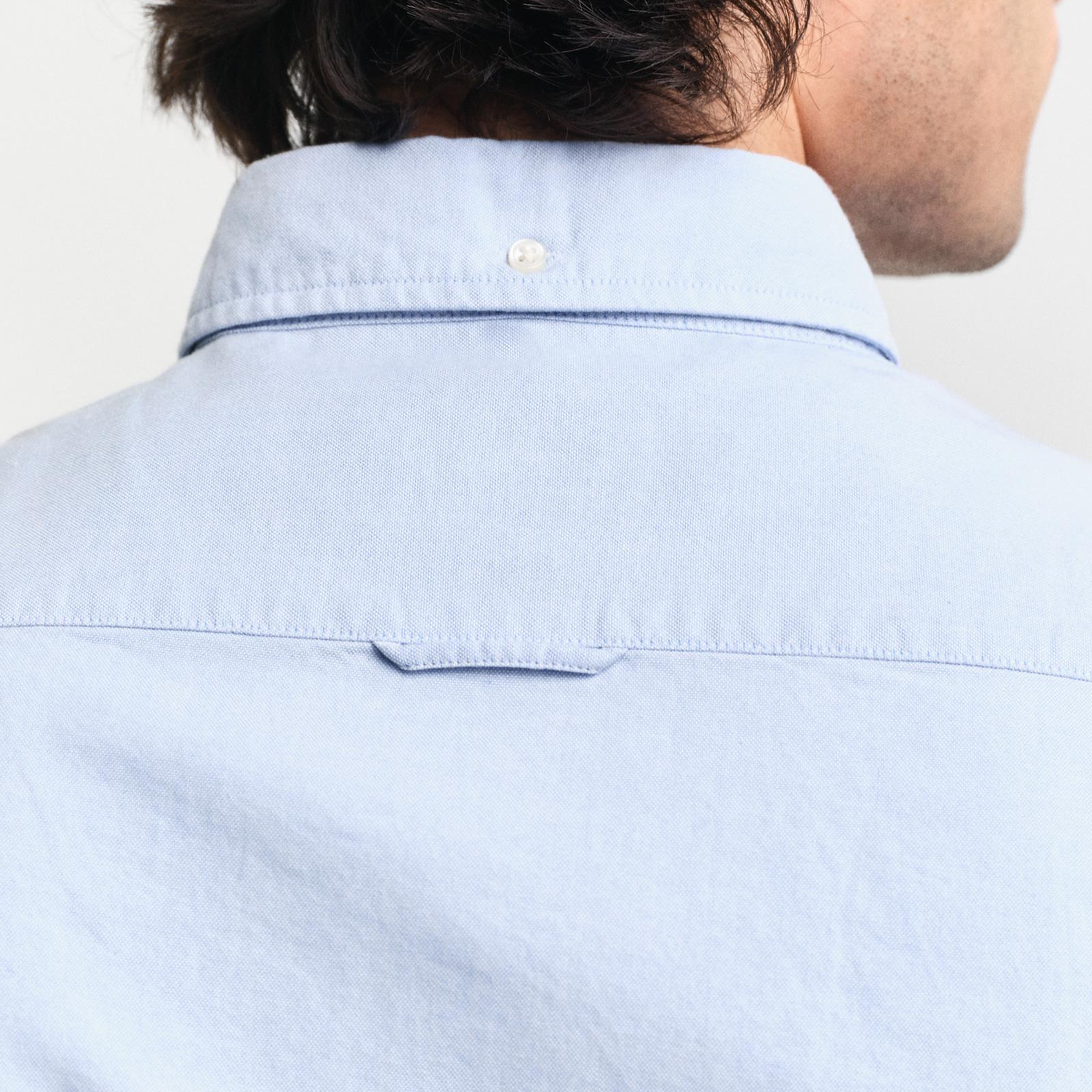 GANT Erkek Mavi Slim Fit Klasik Yaka Oxford Gömlek