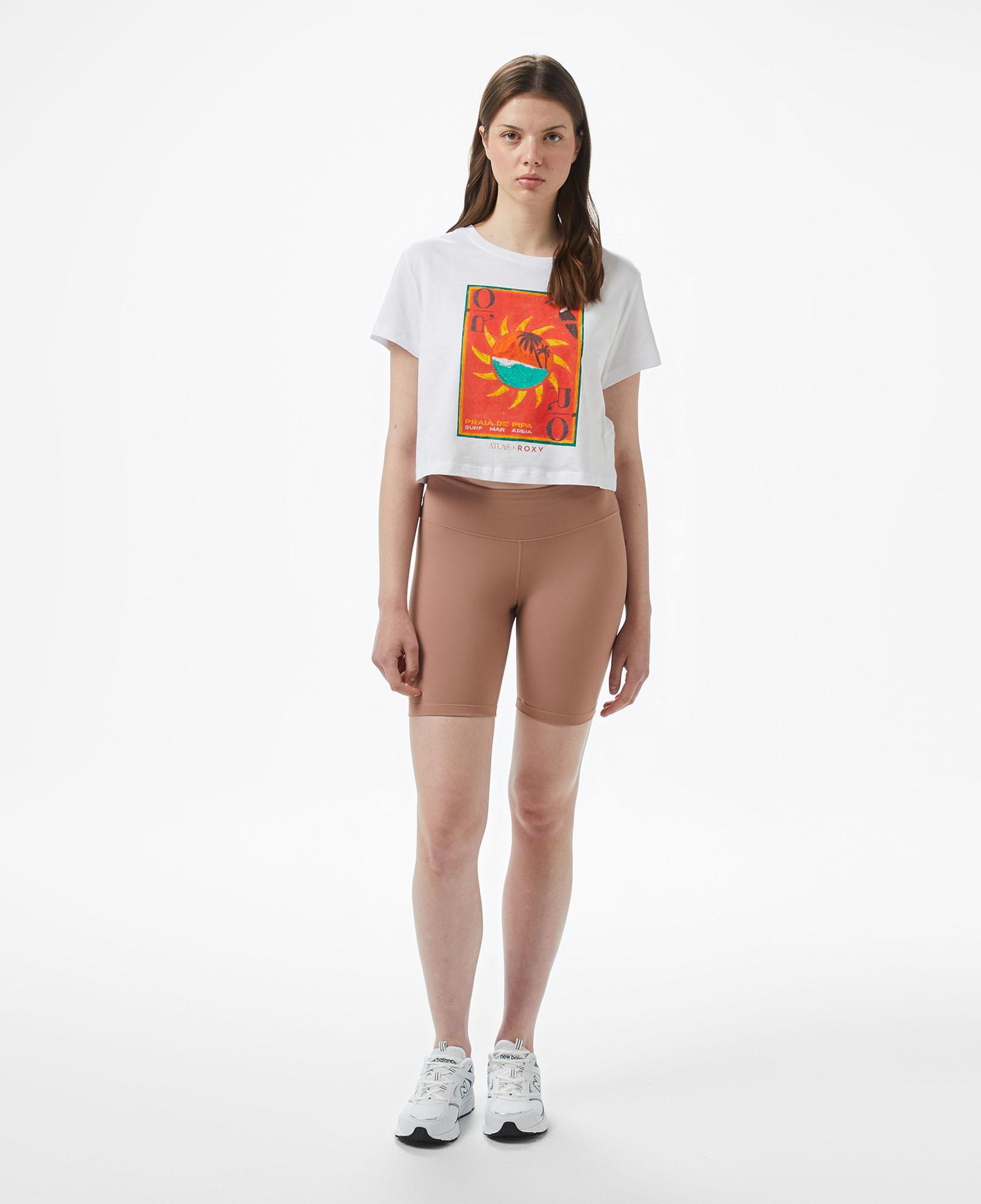 Roxy Atlas Oceanregular Kadın Beyaz Crop T-Shirt