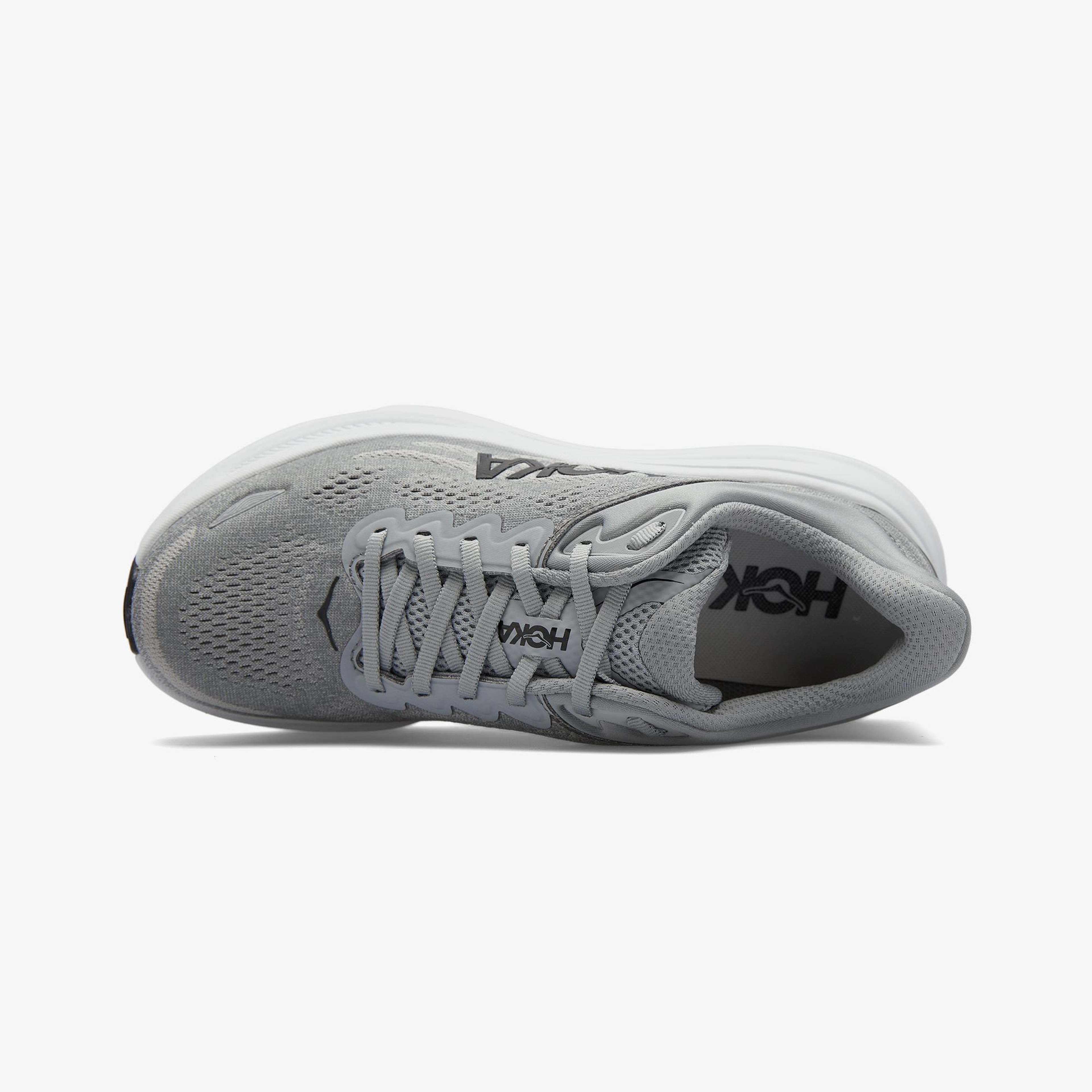 Hoka Bondi 9 Erkek Gri Koşu Ayakkabısı