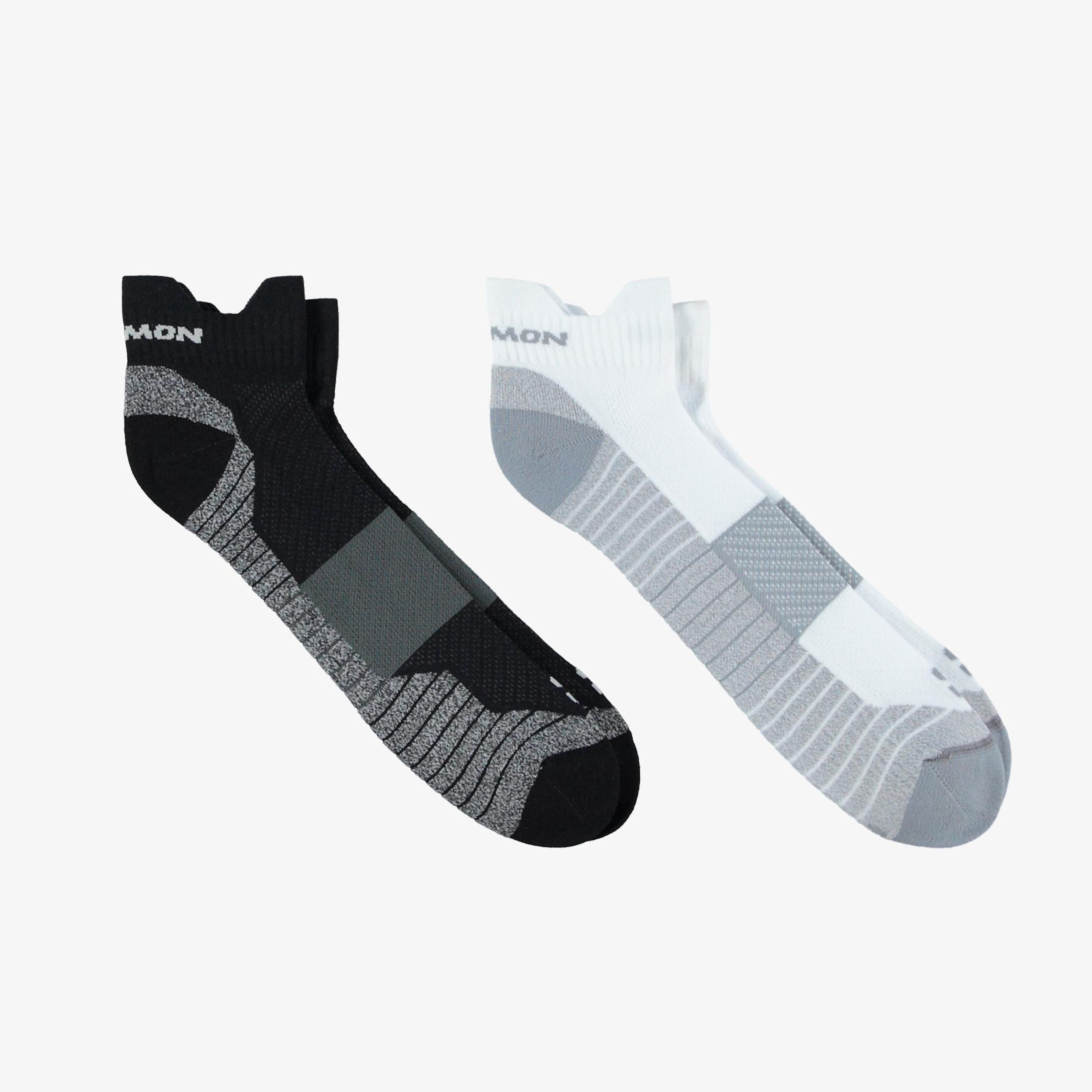 Salomon Sense Aero Ankle Unisex Siyah/Beyaz 2'li Çorap