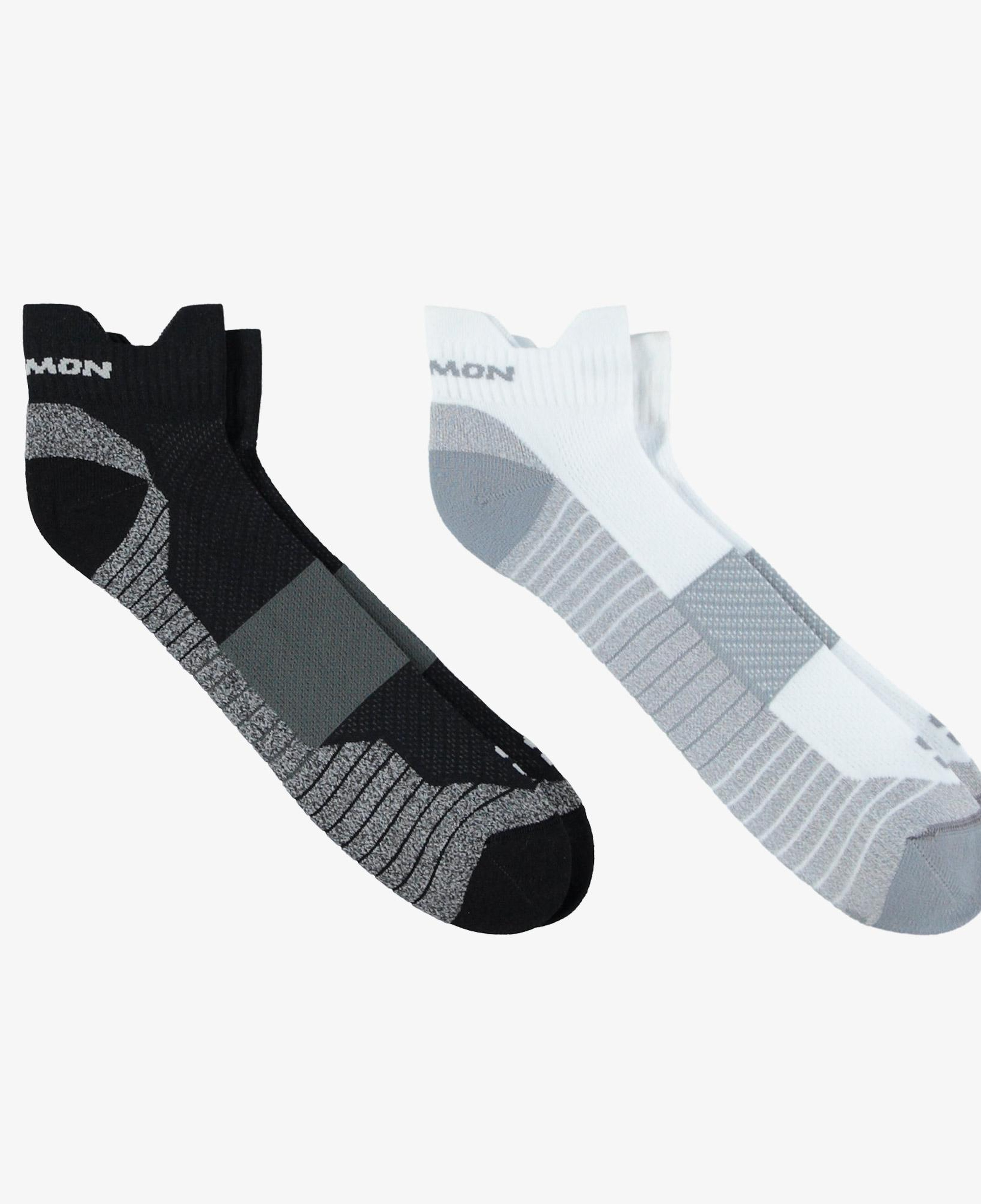 Salomon Sense Aero Ankle Unisex Siyah/Beyaz 2'li Çorap