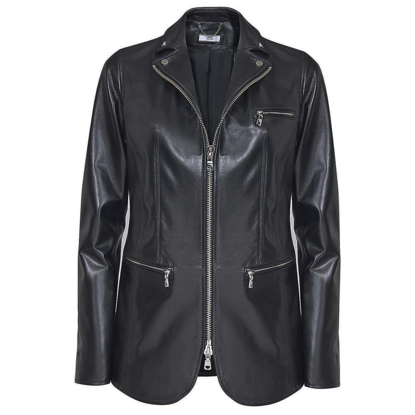 Elenore Kadın Deri Blazer Spor Ceket