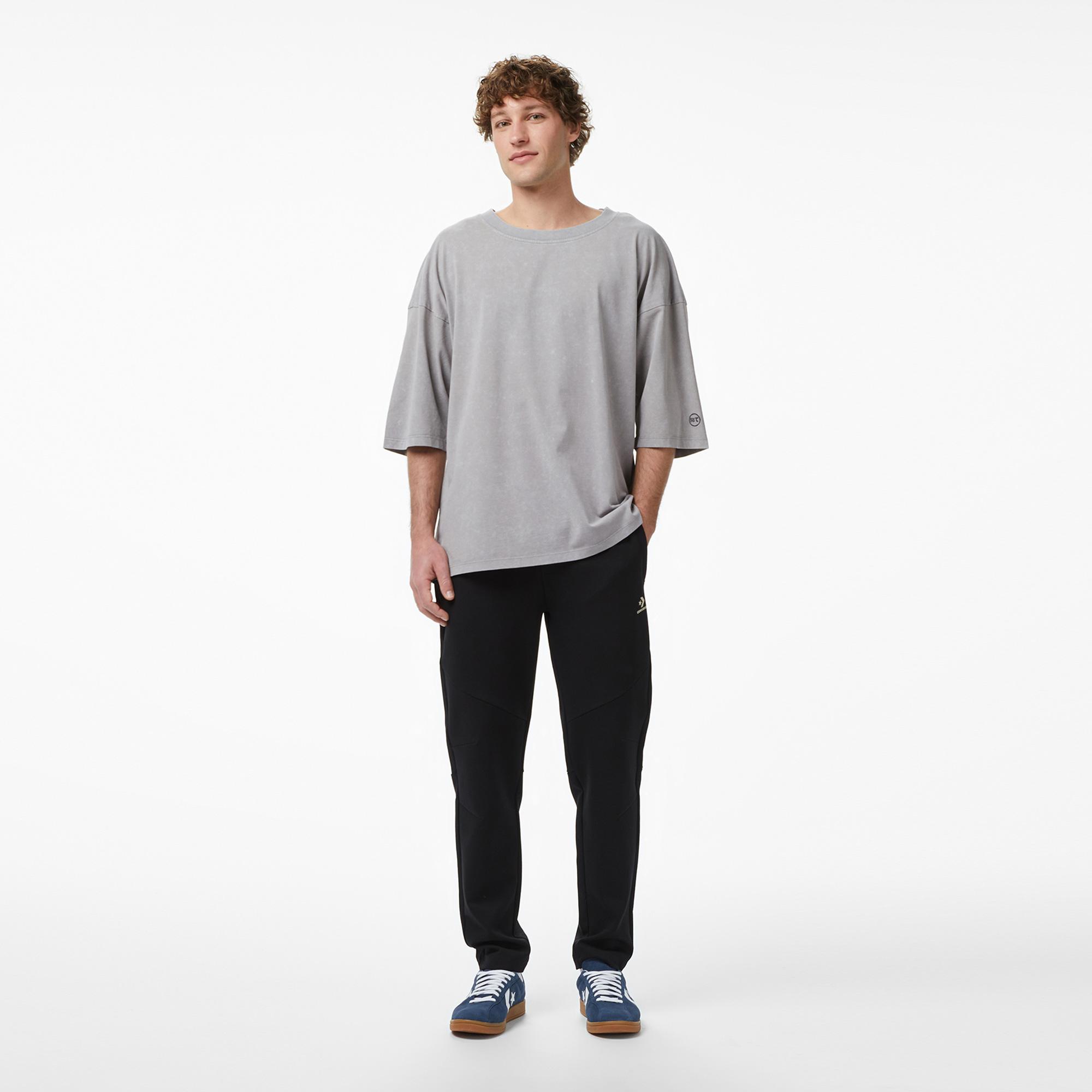 UNITED4 Oversize Fit Erkek Gri T-Shirt