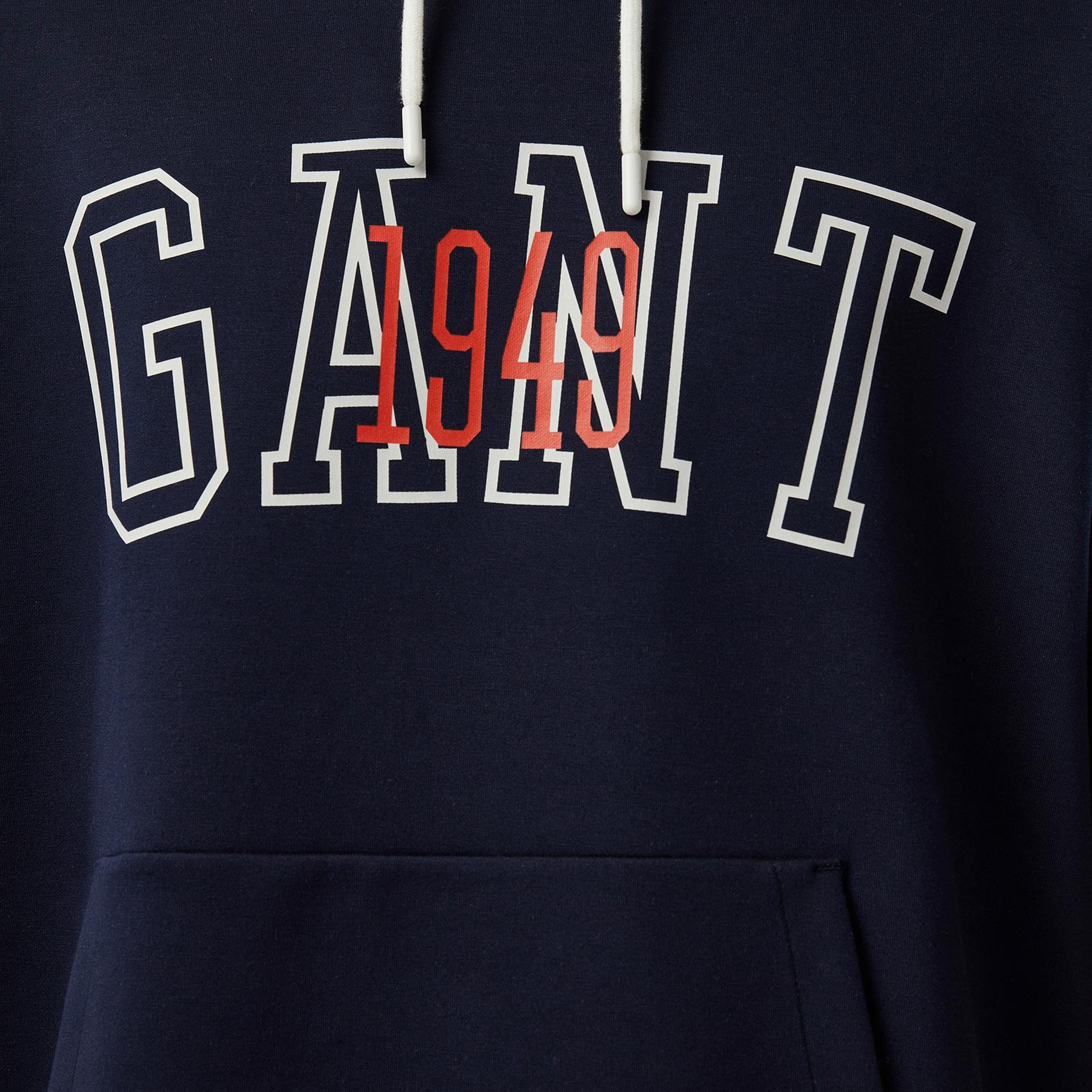 GANT Erkek Lacivert Kapüşonlu T-Shirt