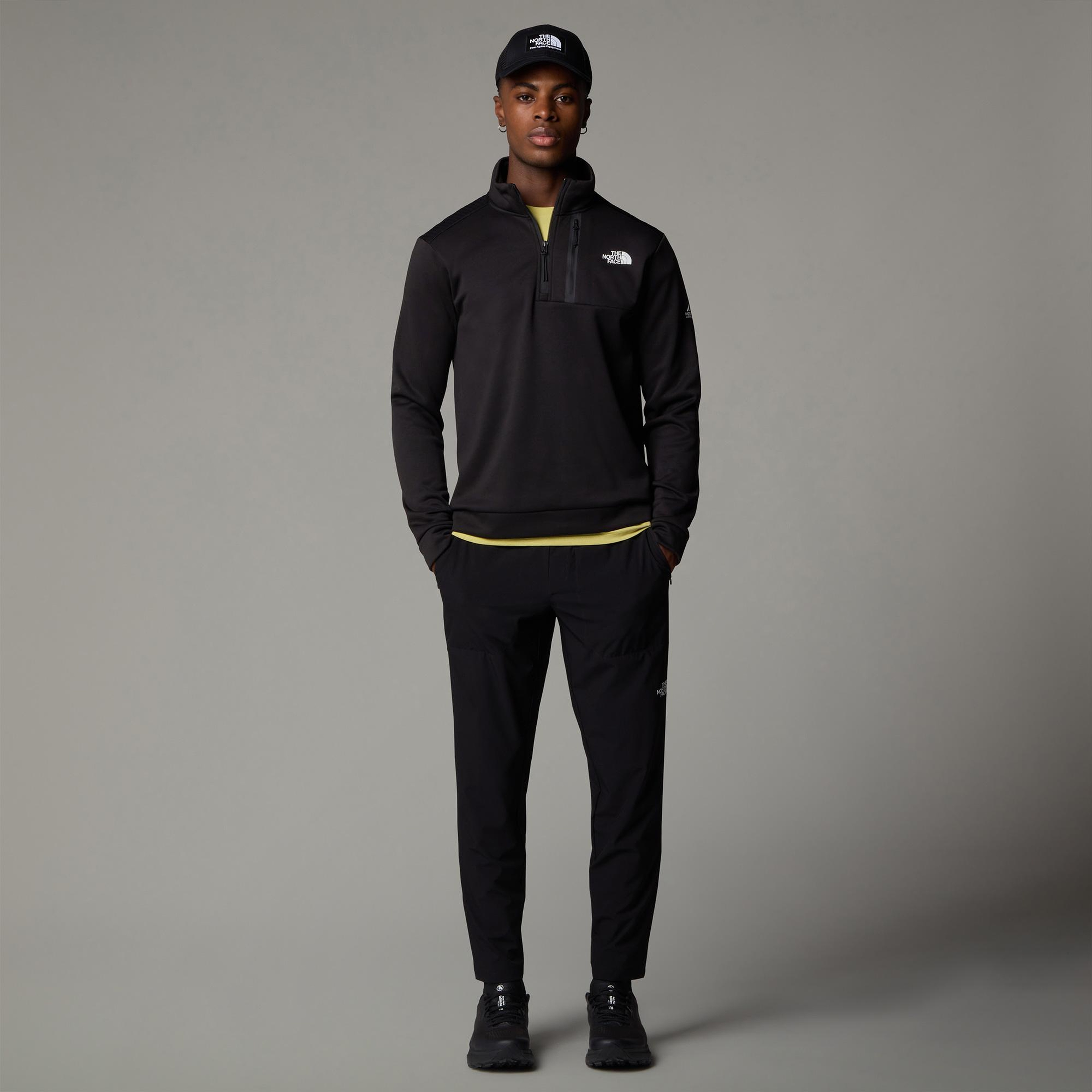 The North Face Ma Fleece 1/4 Zip Erkek Siyah Outdoor Gömlek