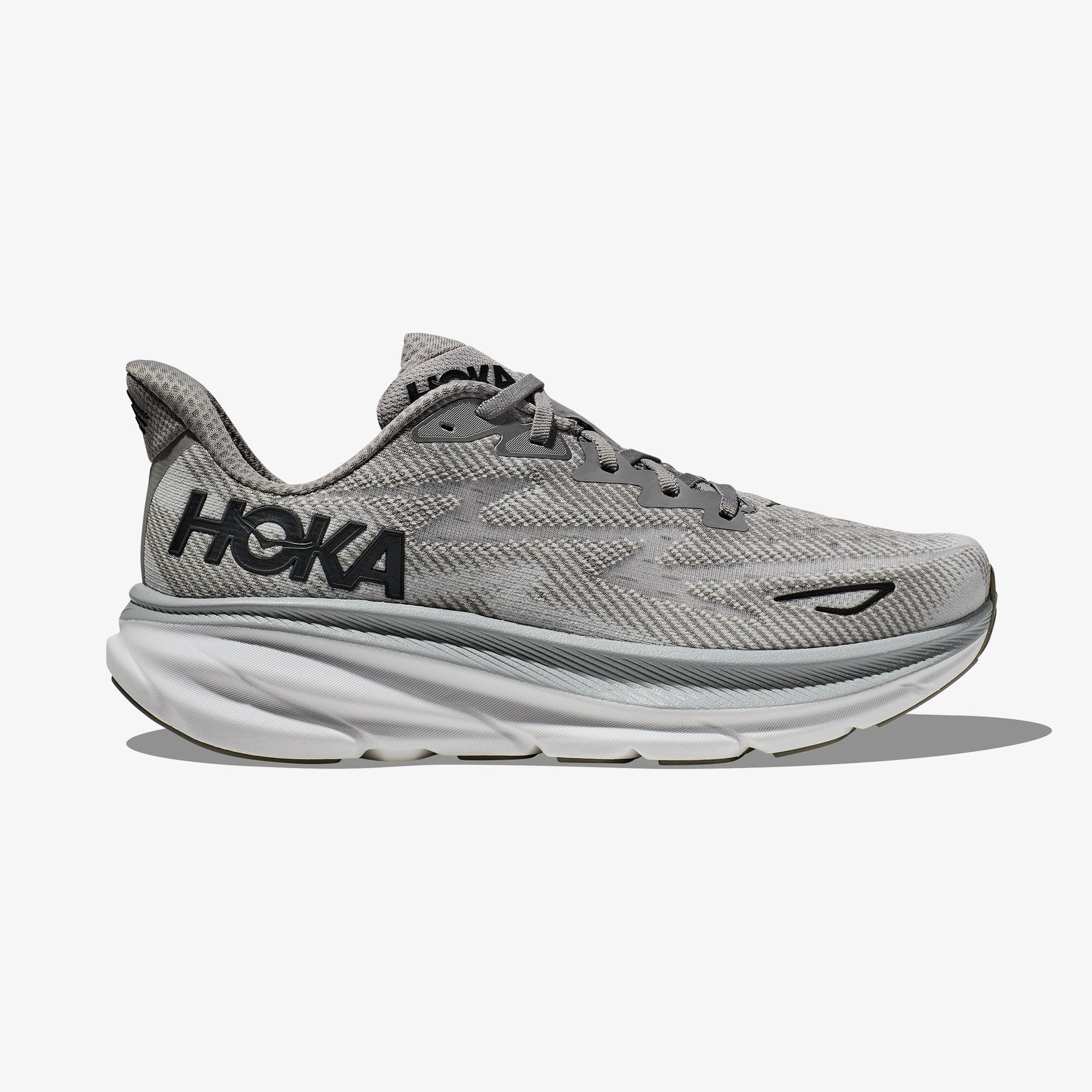 Hoka Clifton 9 Erkek Gri Koşu Ayakkabısı