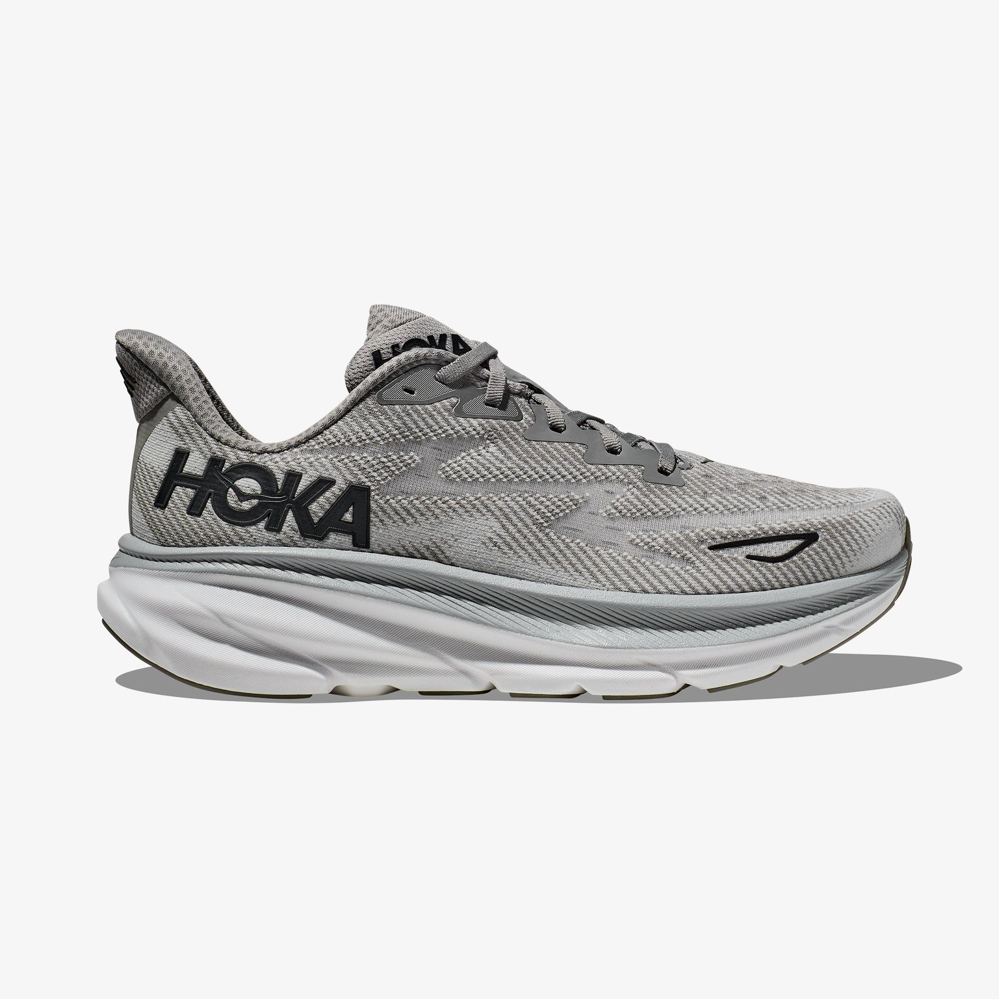 Hoka Clifton 9 Erkek Gri Koşu Ayakkabısı