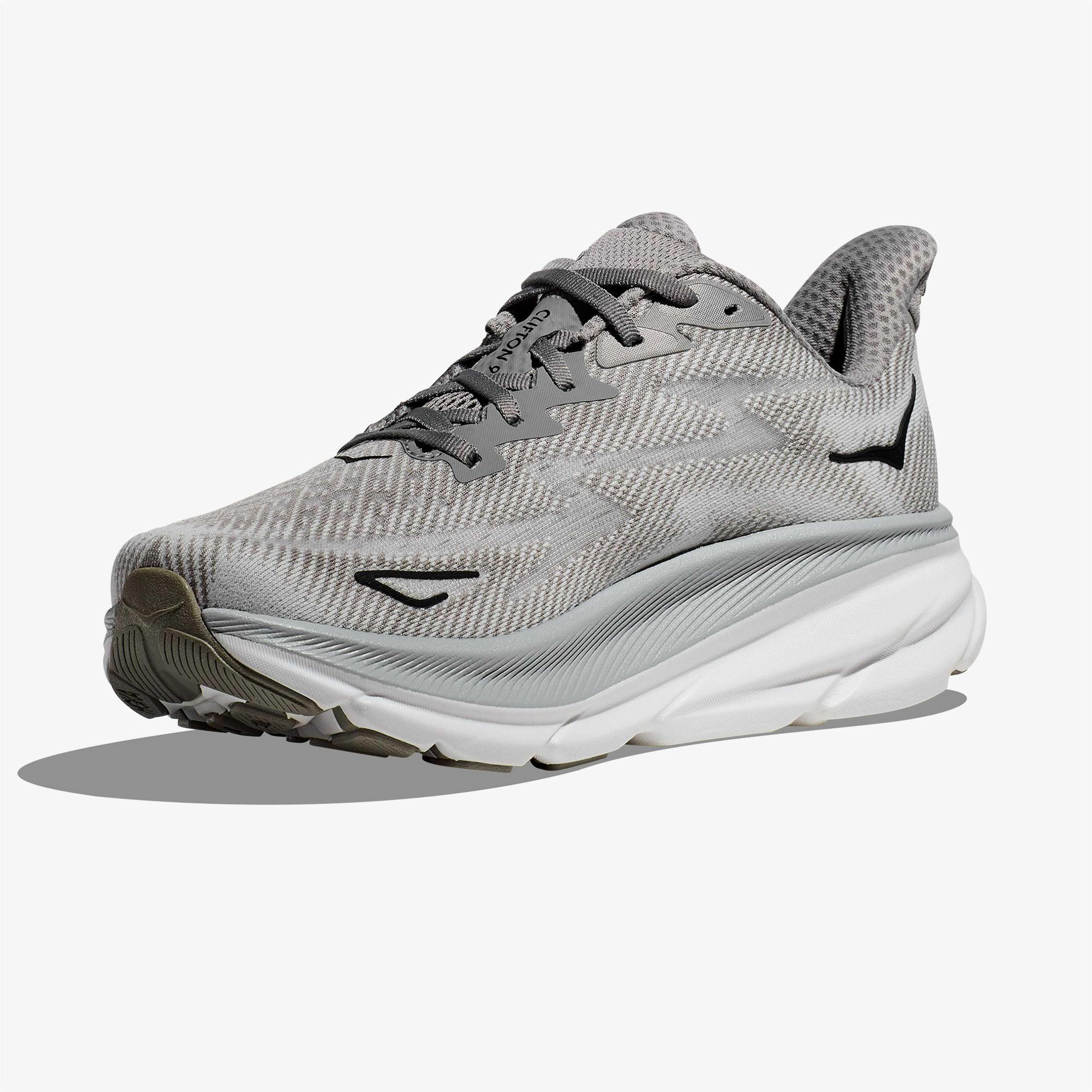 Hoka Clifton 9 Erkek Gri Koşu Ayakkabısı