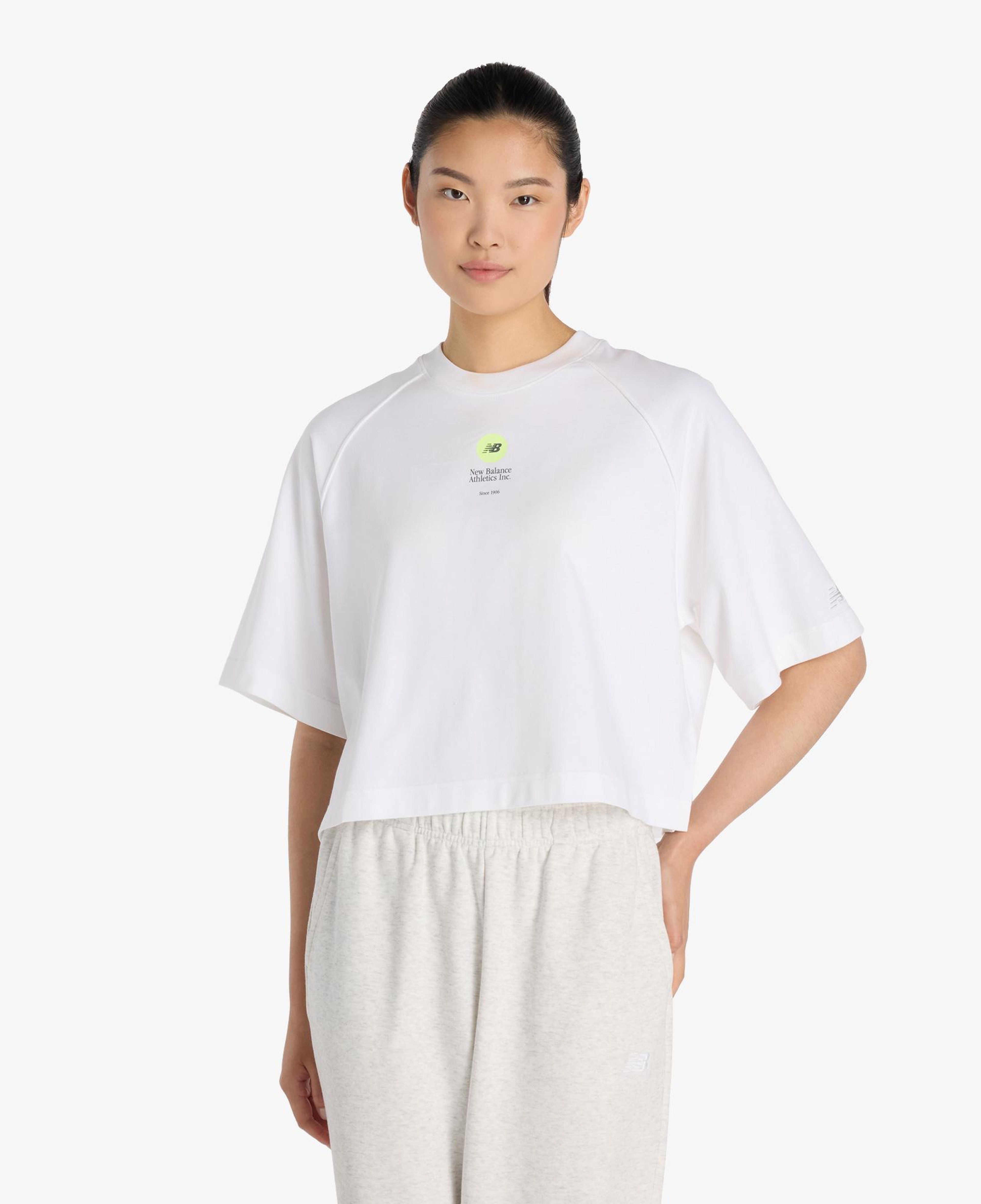 New Balance Vortex Performance Kadın Beyaz T-Shirt