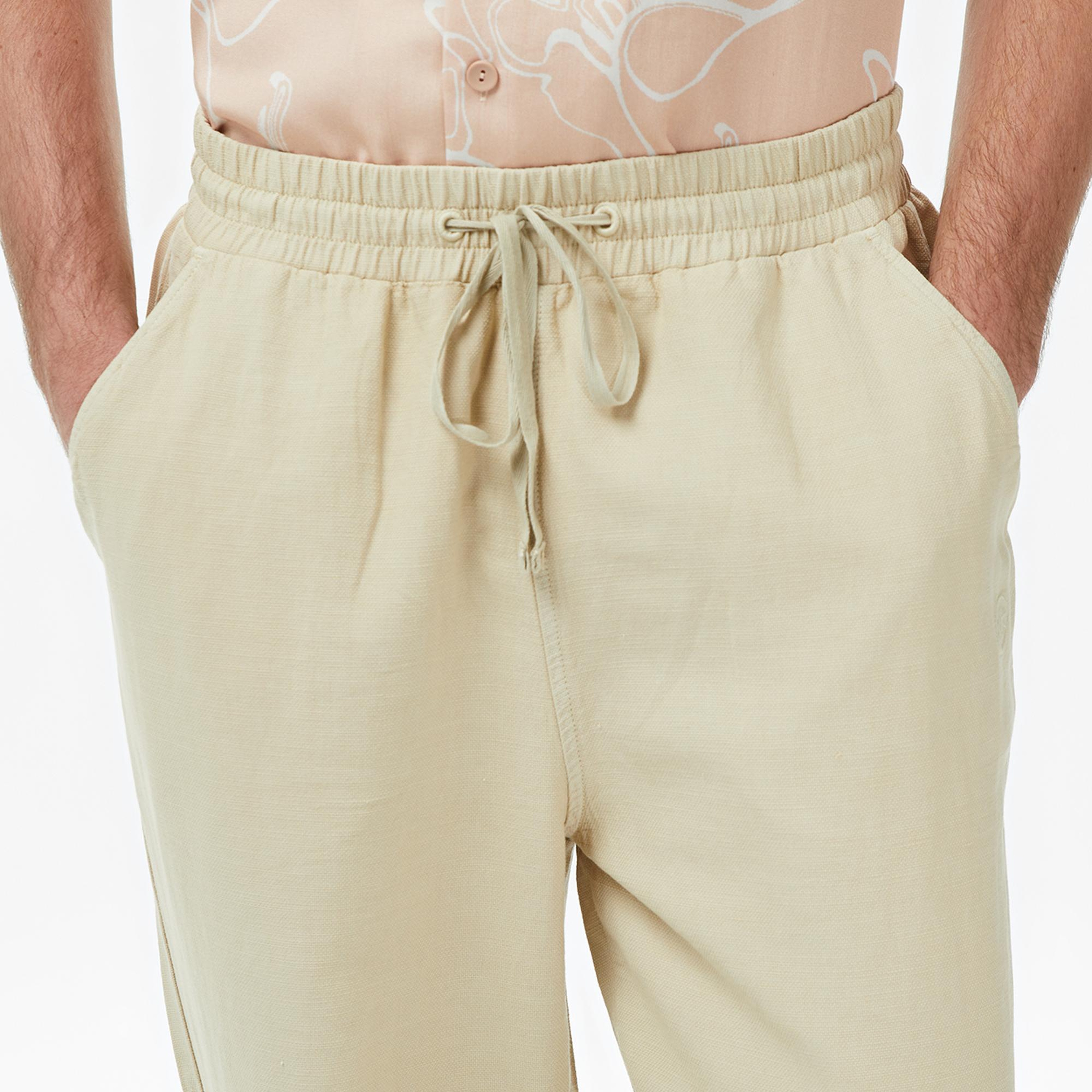 UNITED4 Regular Fit Erkek Krem Pantolon