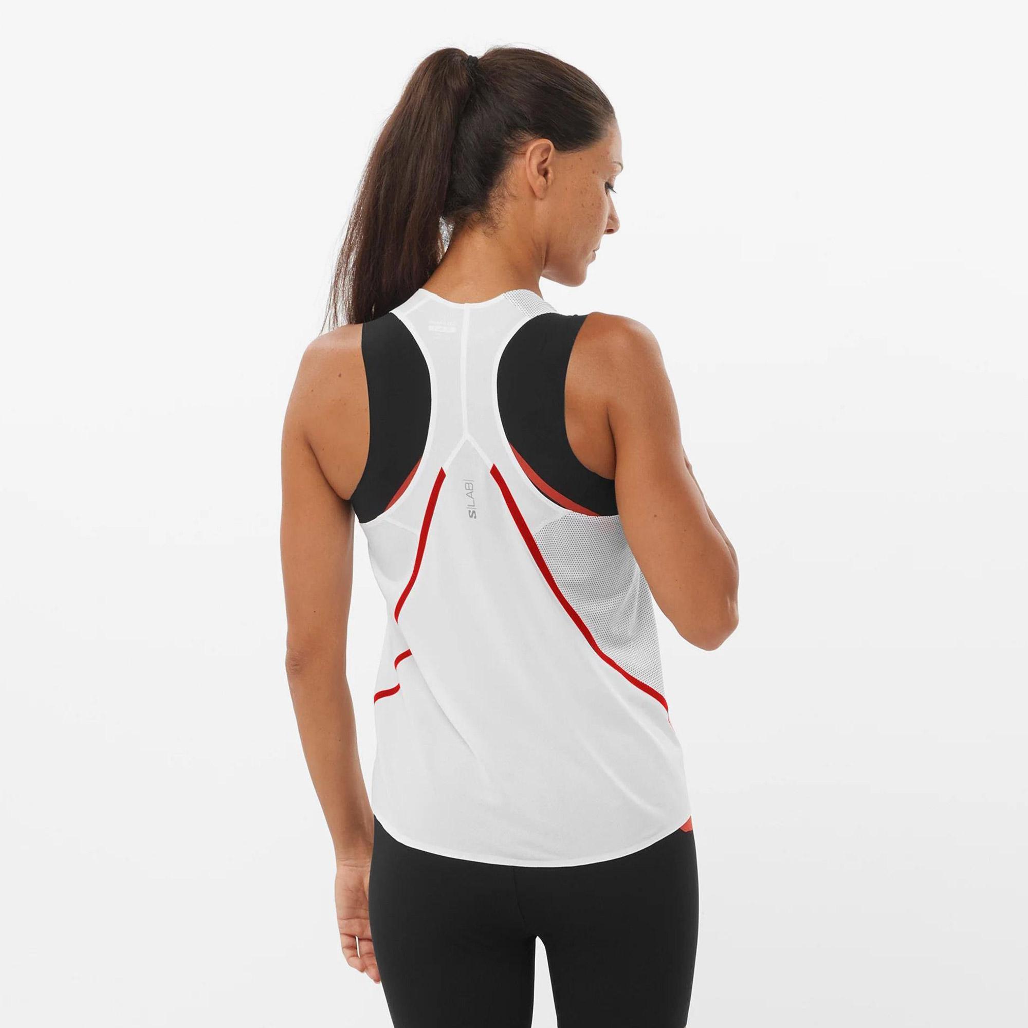 Salomon S/Lab Speed Singlet  Kadın Beyaz T-Shirt