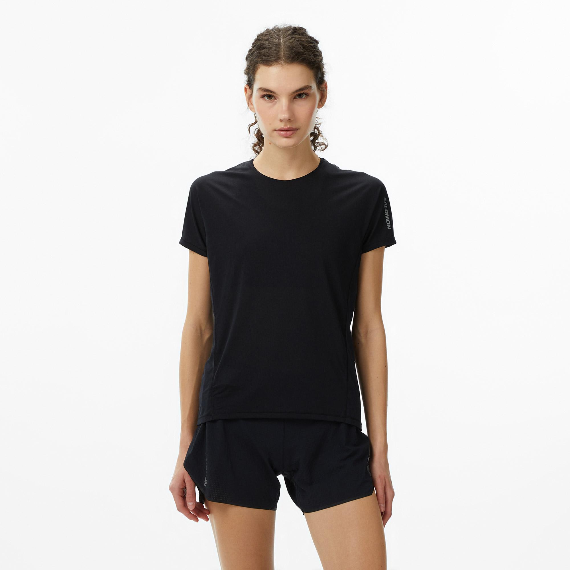 Salomon Sense Aero Kadın Siyah T-Shirt