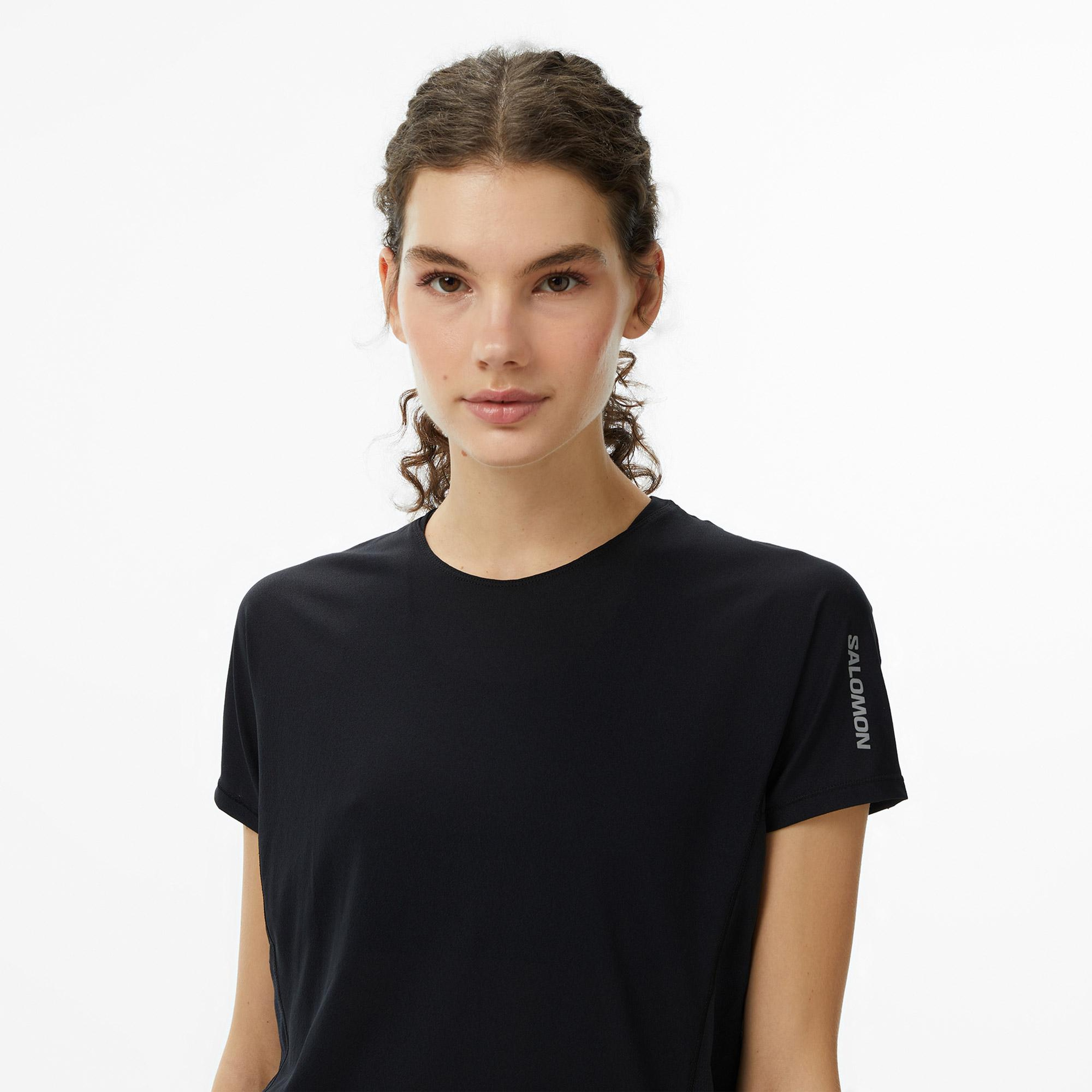 Salomon Sense Aero Kadın Siyah T-Shirt