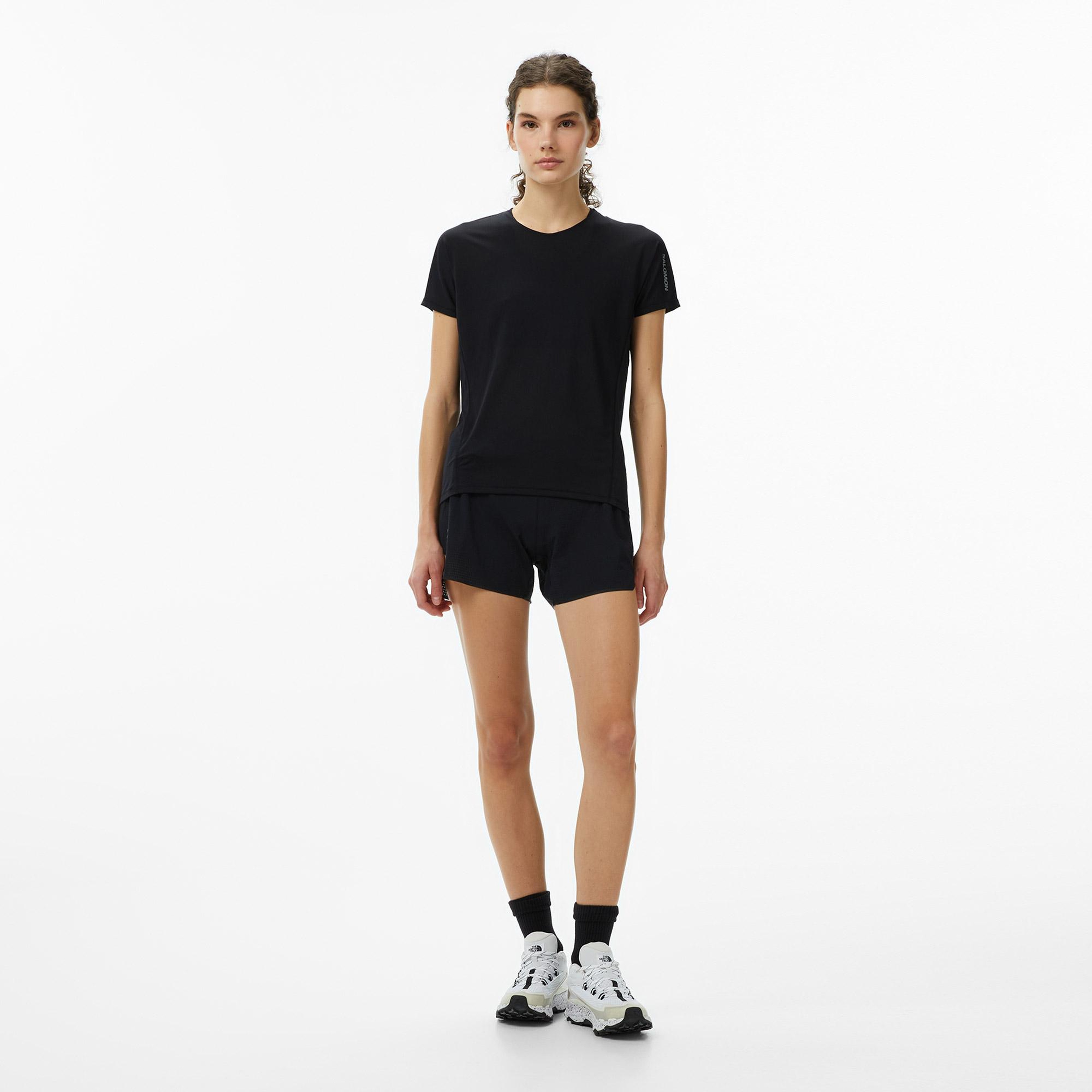 Salomon Sense Aero Kadın Siyah T-Shirt