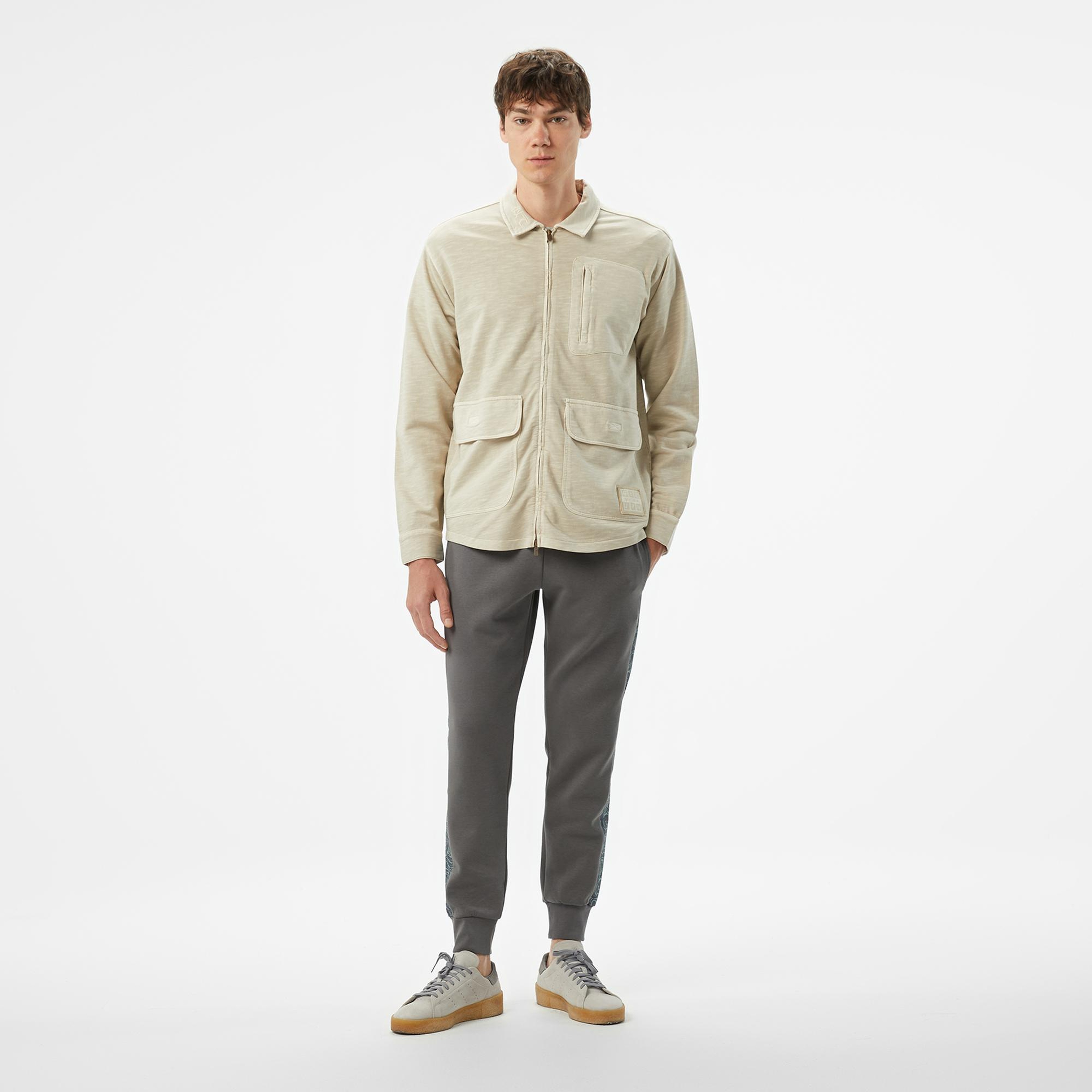 UNITED4 Erkek Gri Gömlek