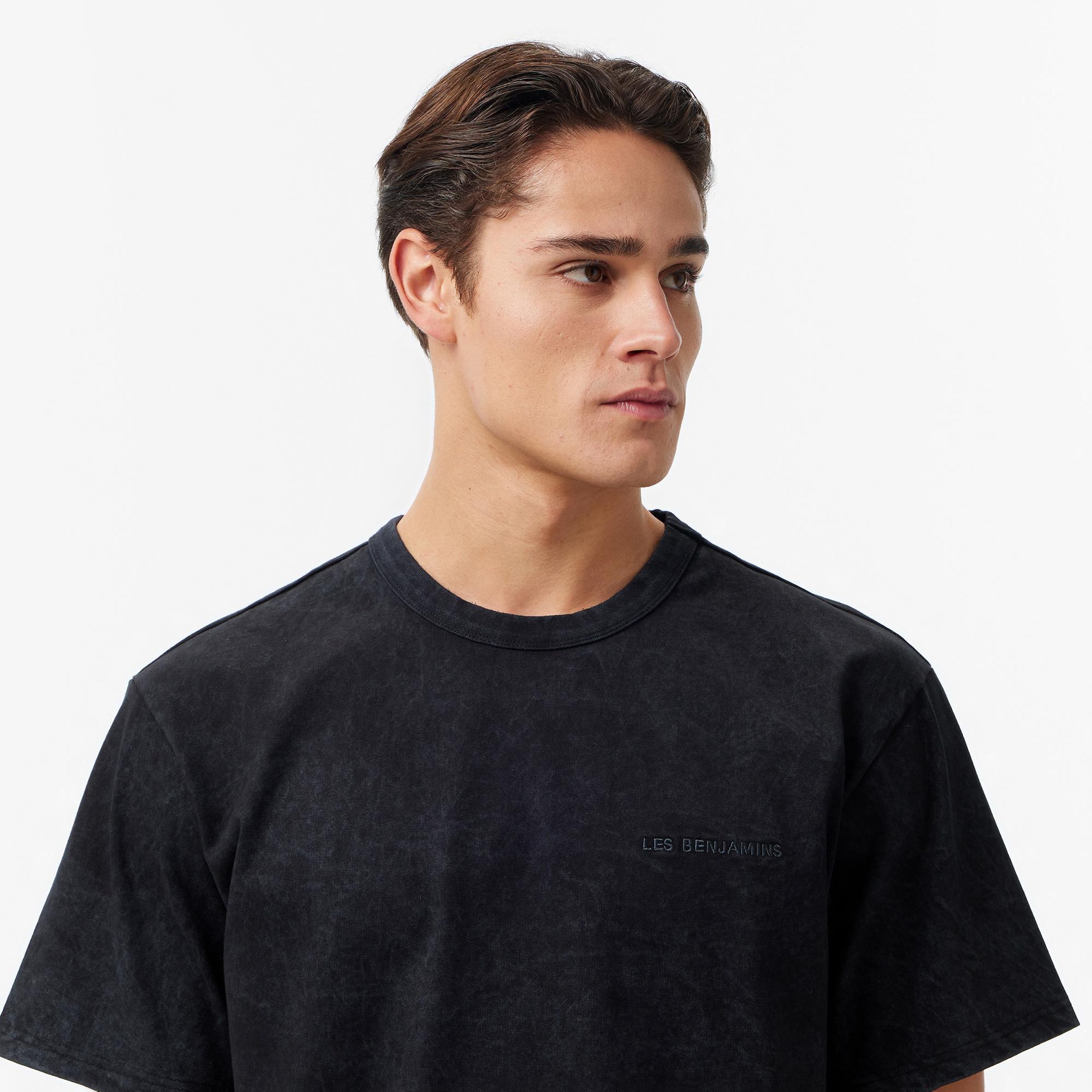 Les Benjamins Relaxed Fit Erkek Siyah T-Shirt