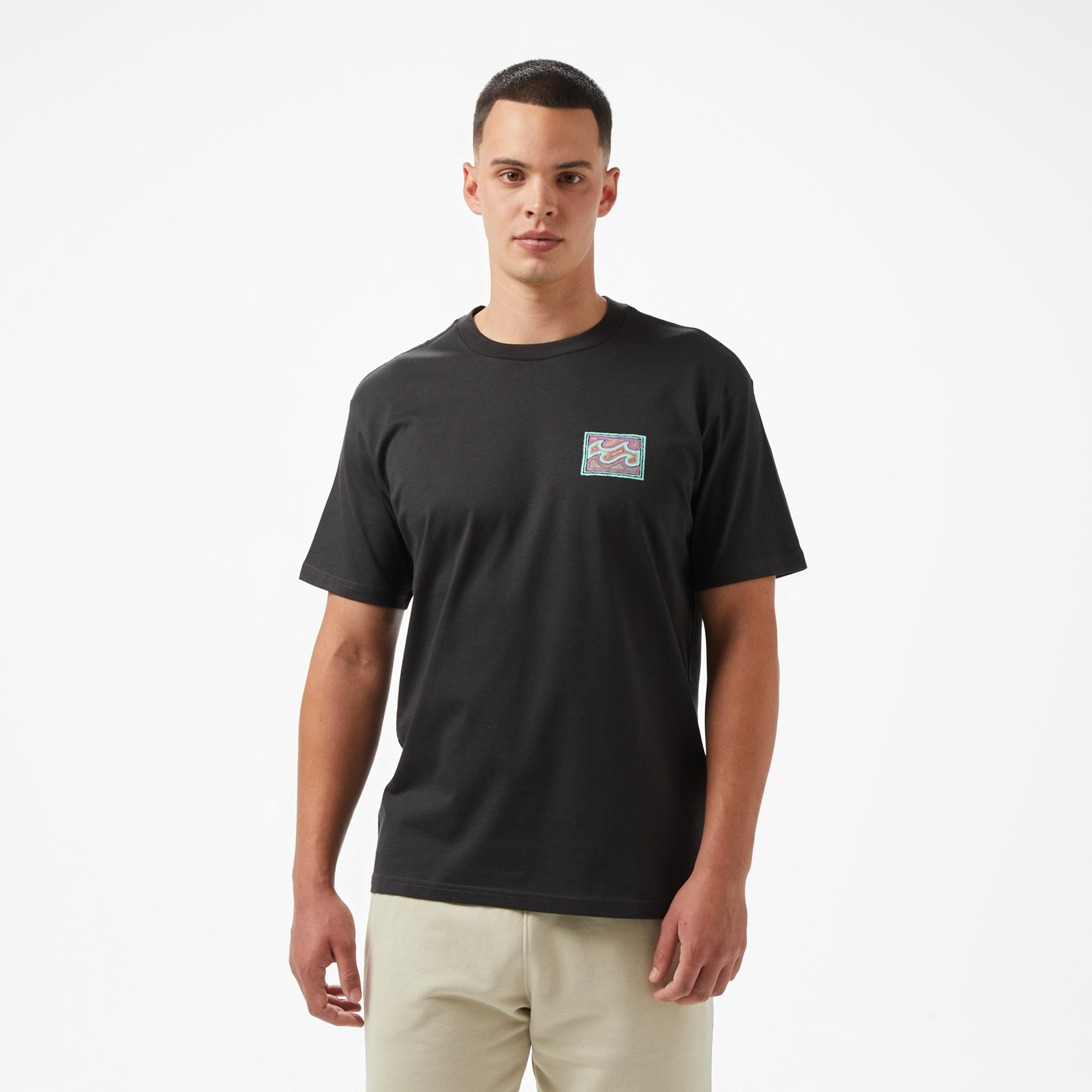 Billabong Crayon Wave Ss Erkek Siyah T-Shirt