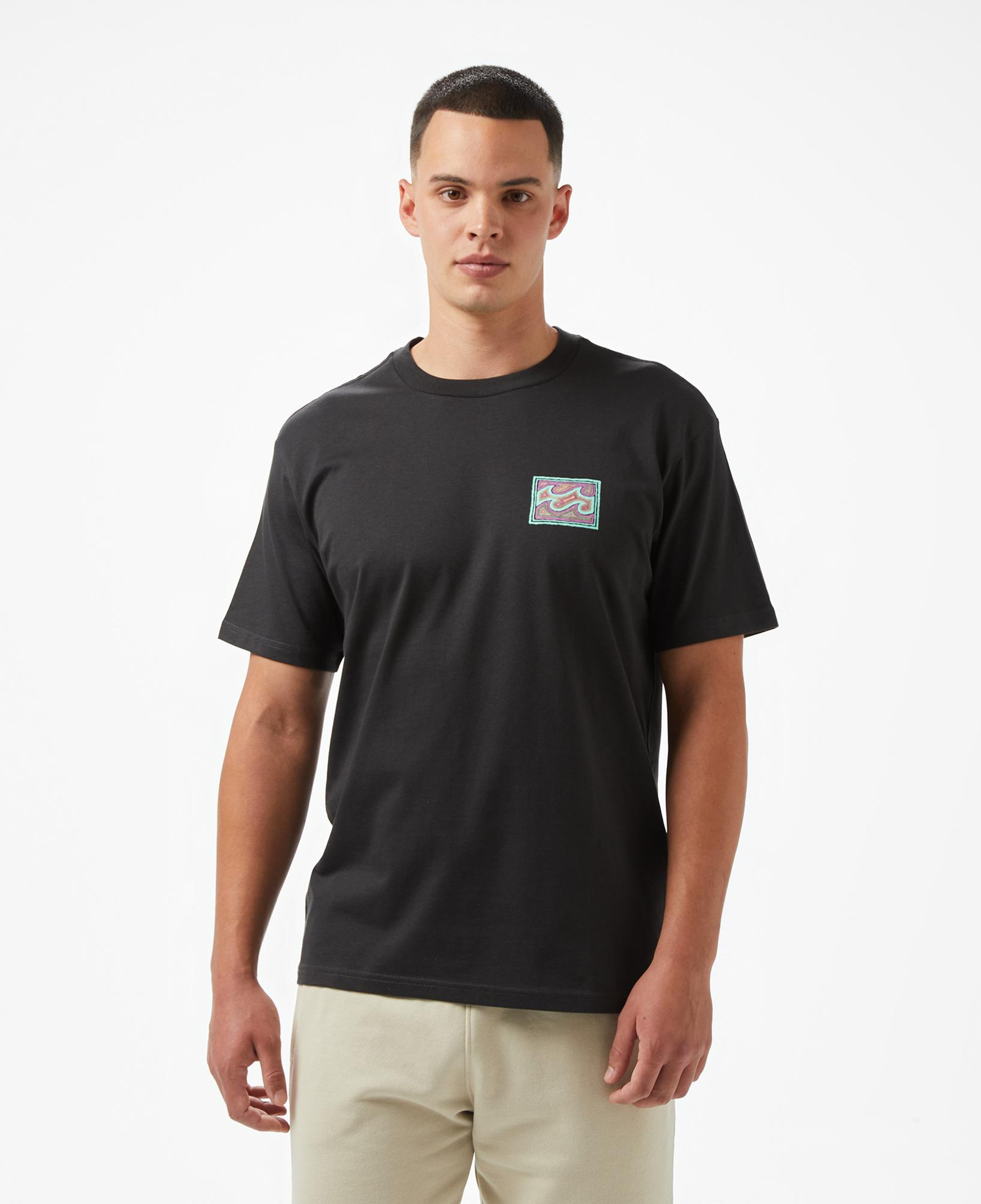 Billabong Crayon Wave Ss Erkek Siyah T-Shirt