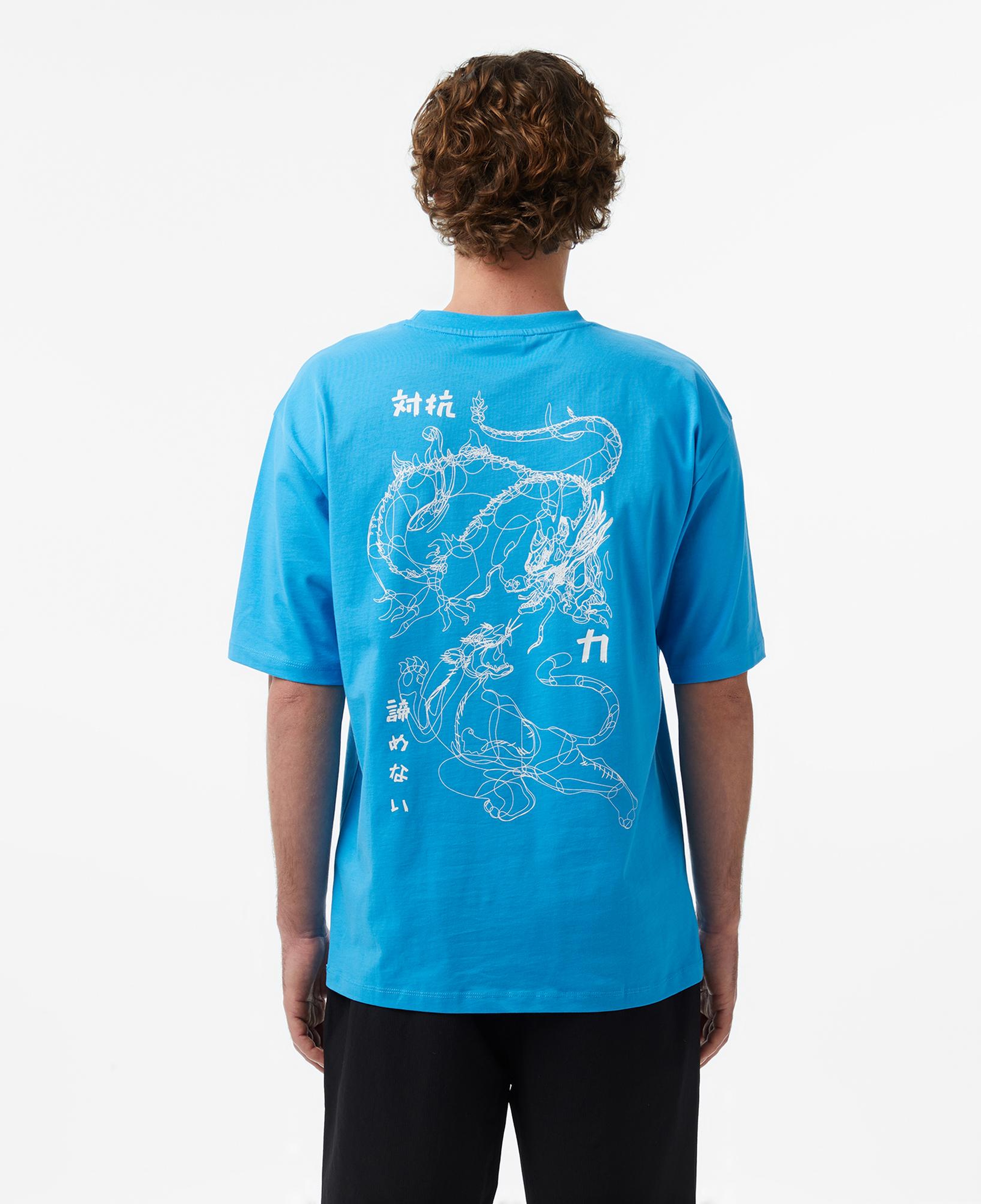 UNITED4 Regular Fit Erkek Mavi T-Shirt